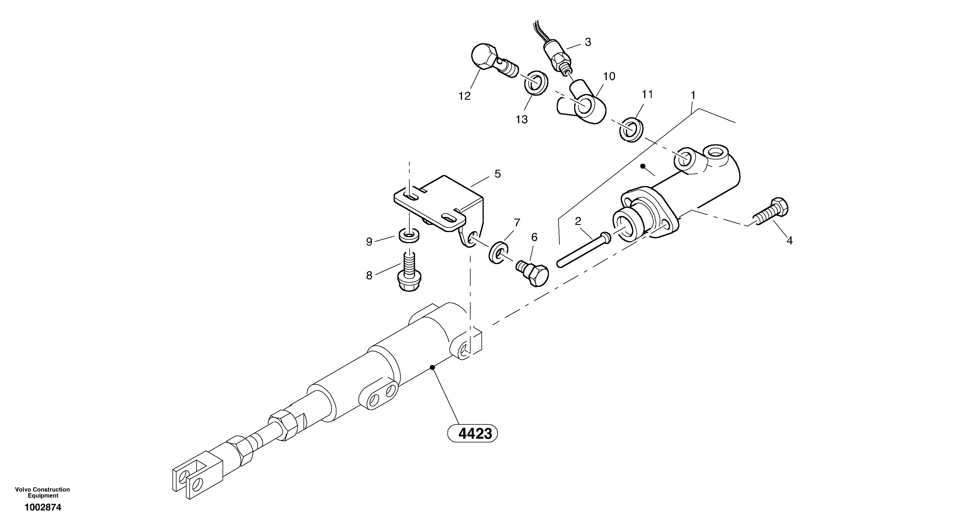 Brake cylinder — volvo parts diagram