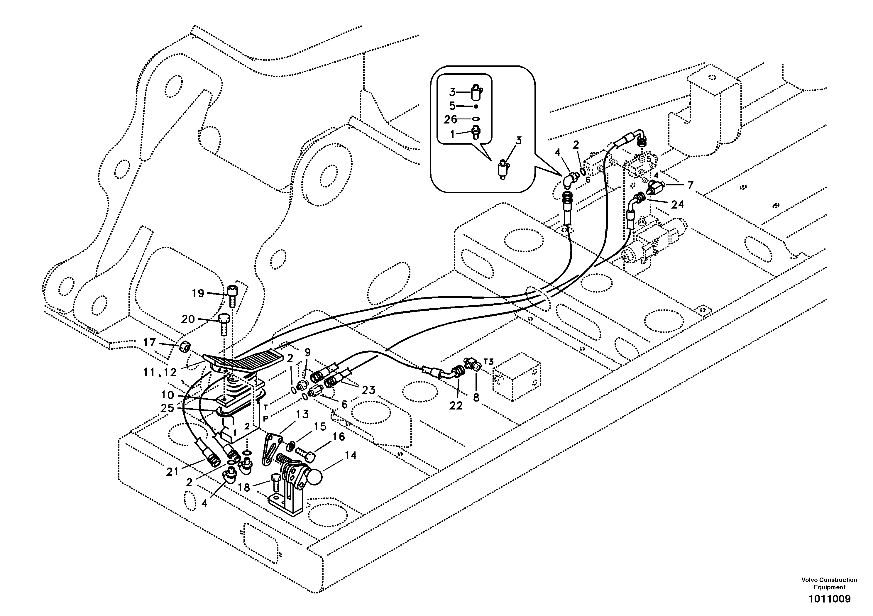 Servo system, hammer and shear — volvo parts diagram
