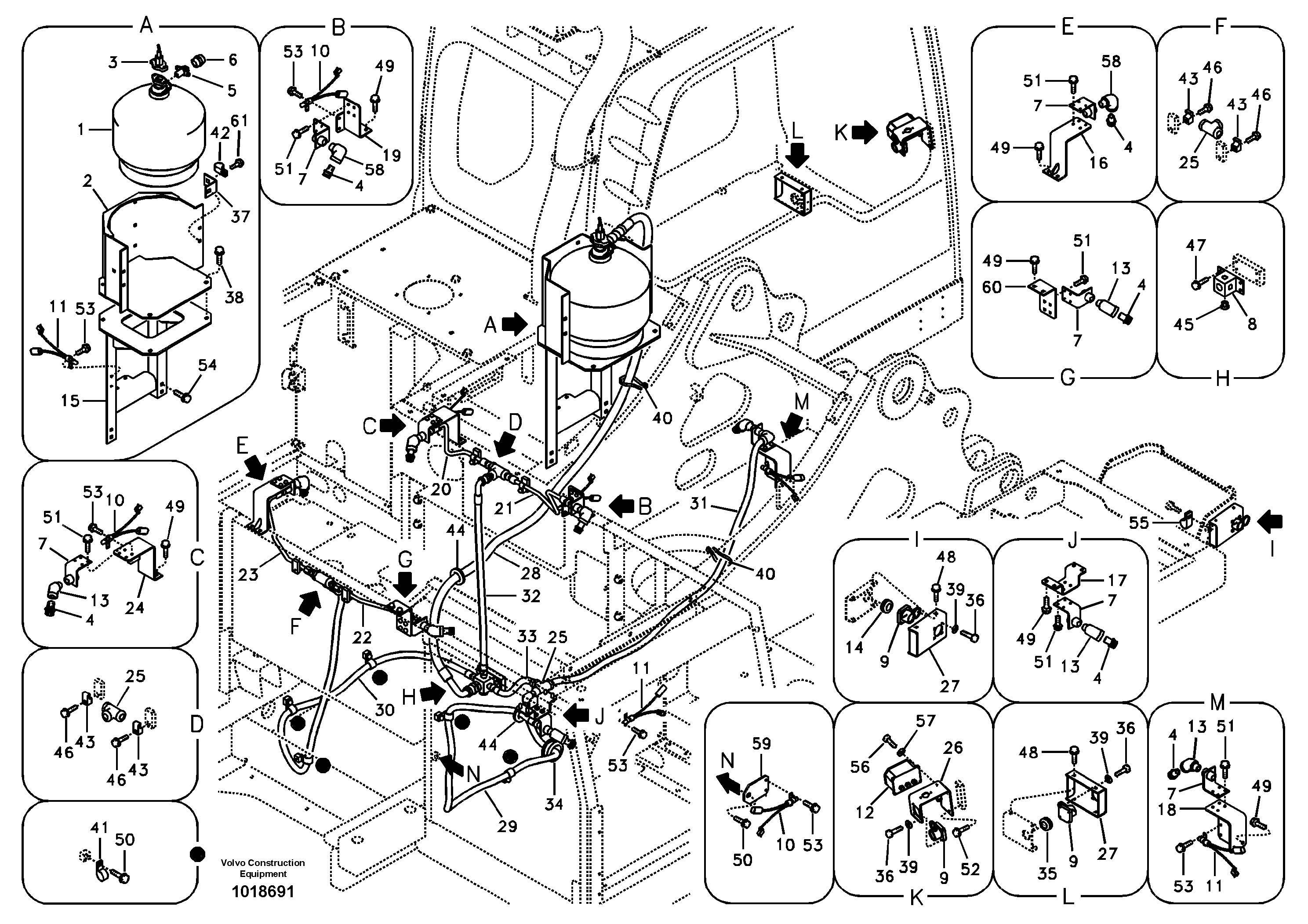 Fire extinguisher — volvo parts diagram