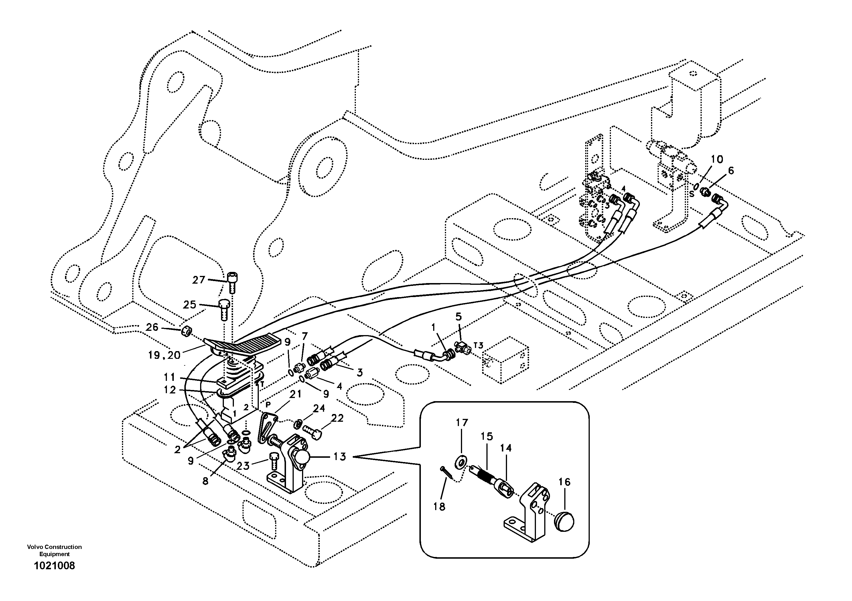 Servo system, hammer and shear — volvo parts diagram