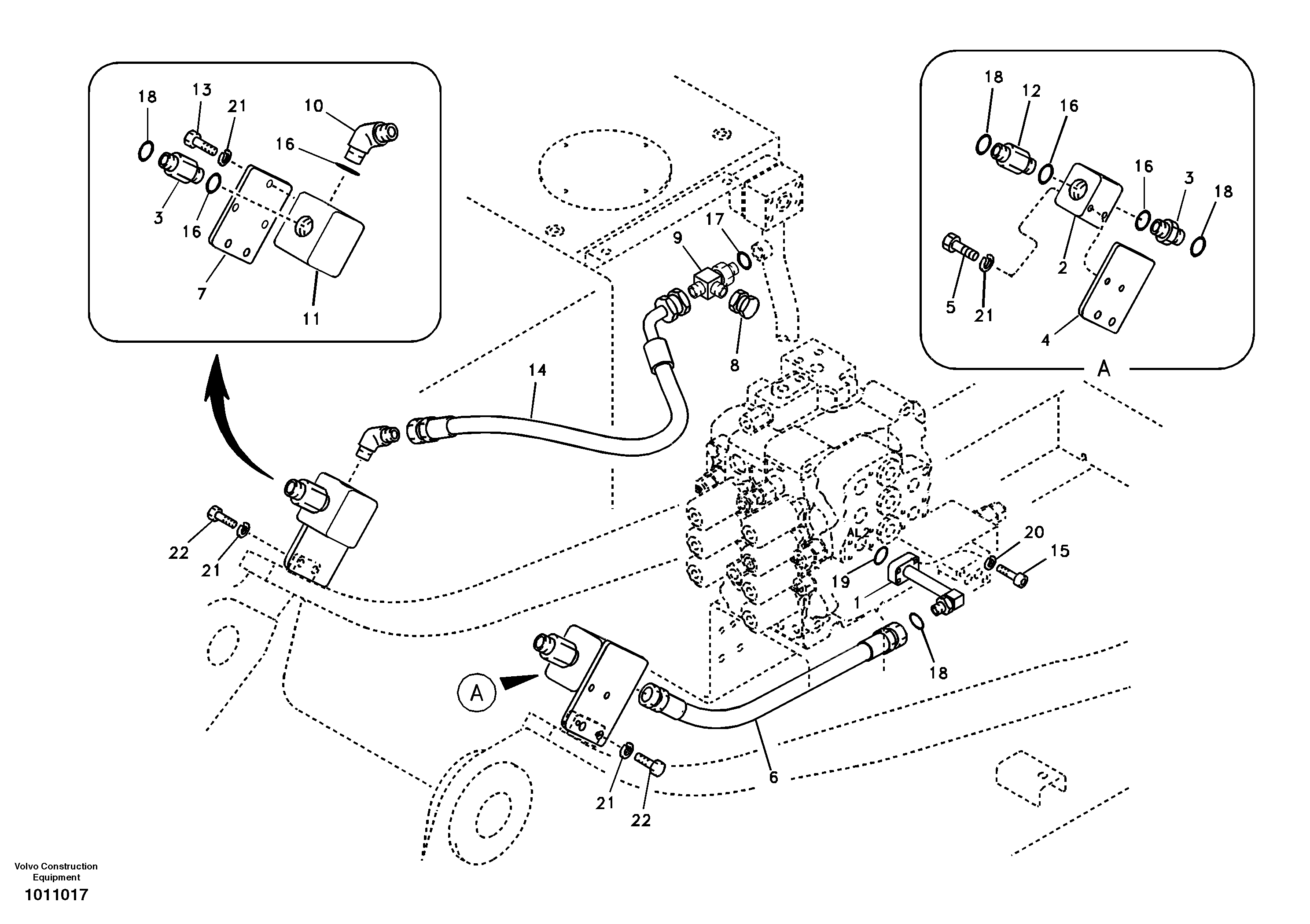 Working hydraulic, hammer and shear for upper — volvo parts diagram