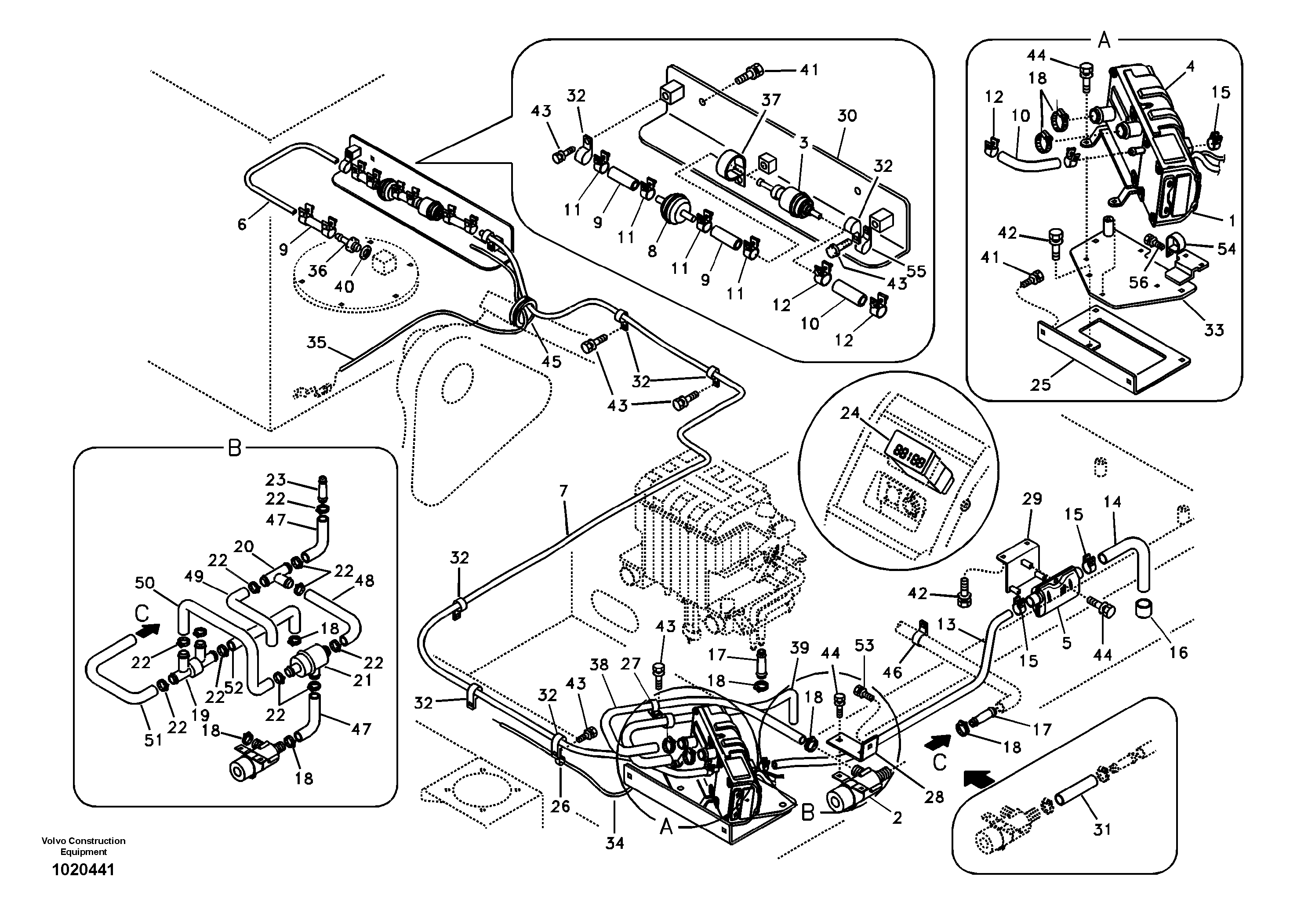 Auxiliary Heater — volvo parts diagram