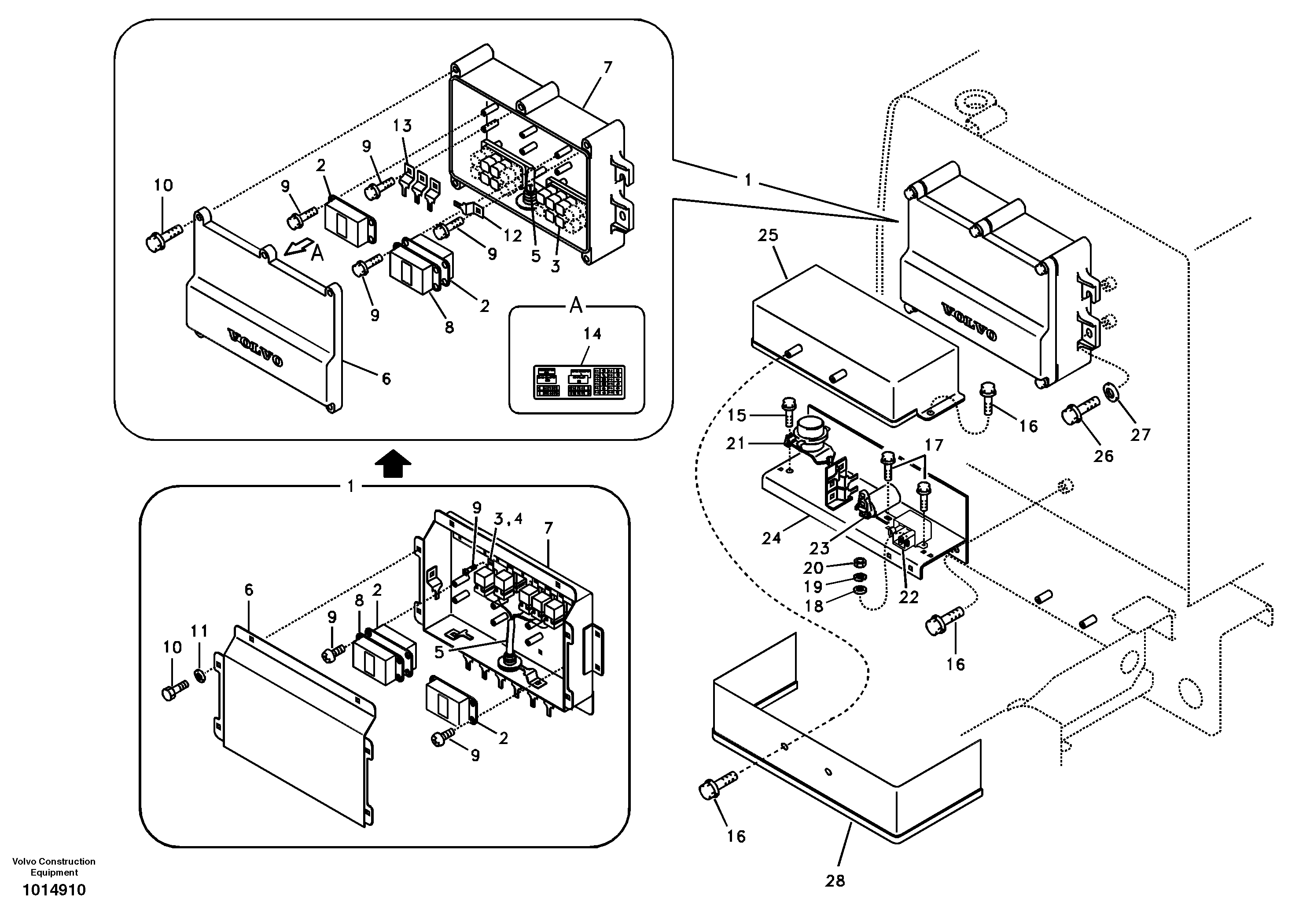 Electrical relay — volvo parts diagram