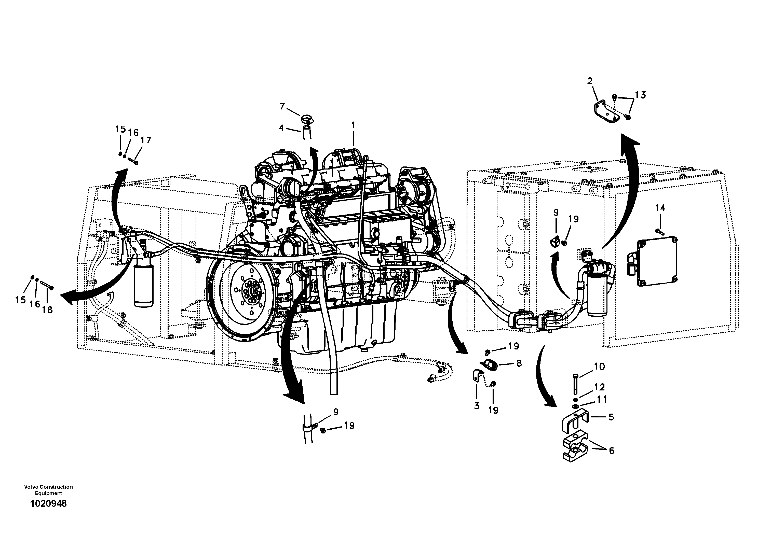 Engine — volvo parts diagram