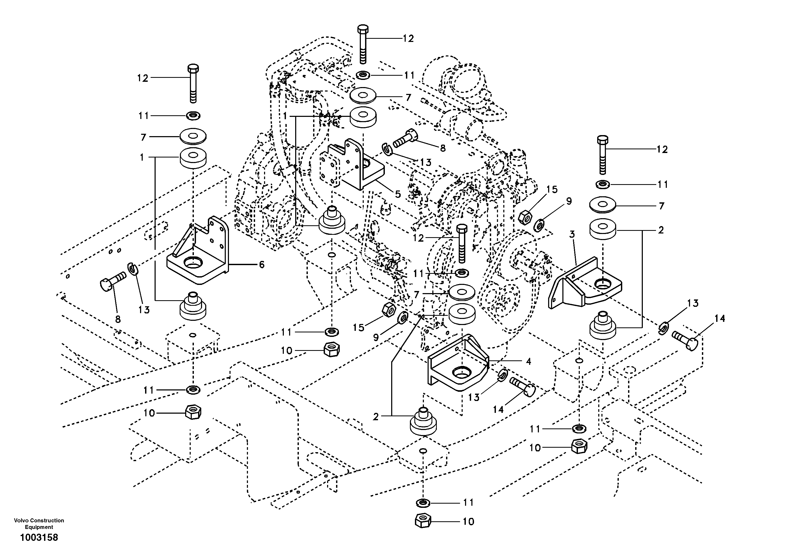 Engine mount — volvo parts diagram