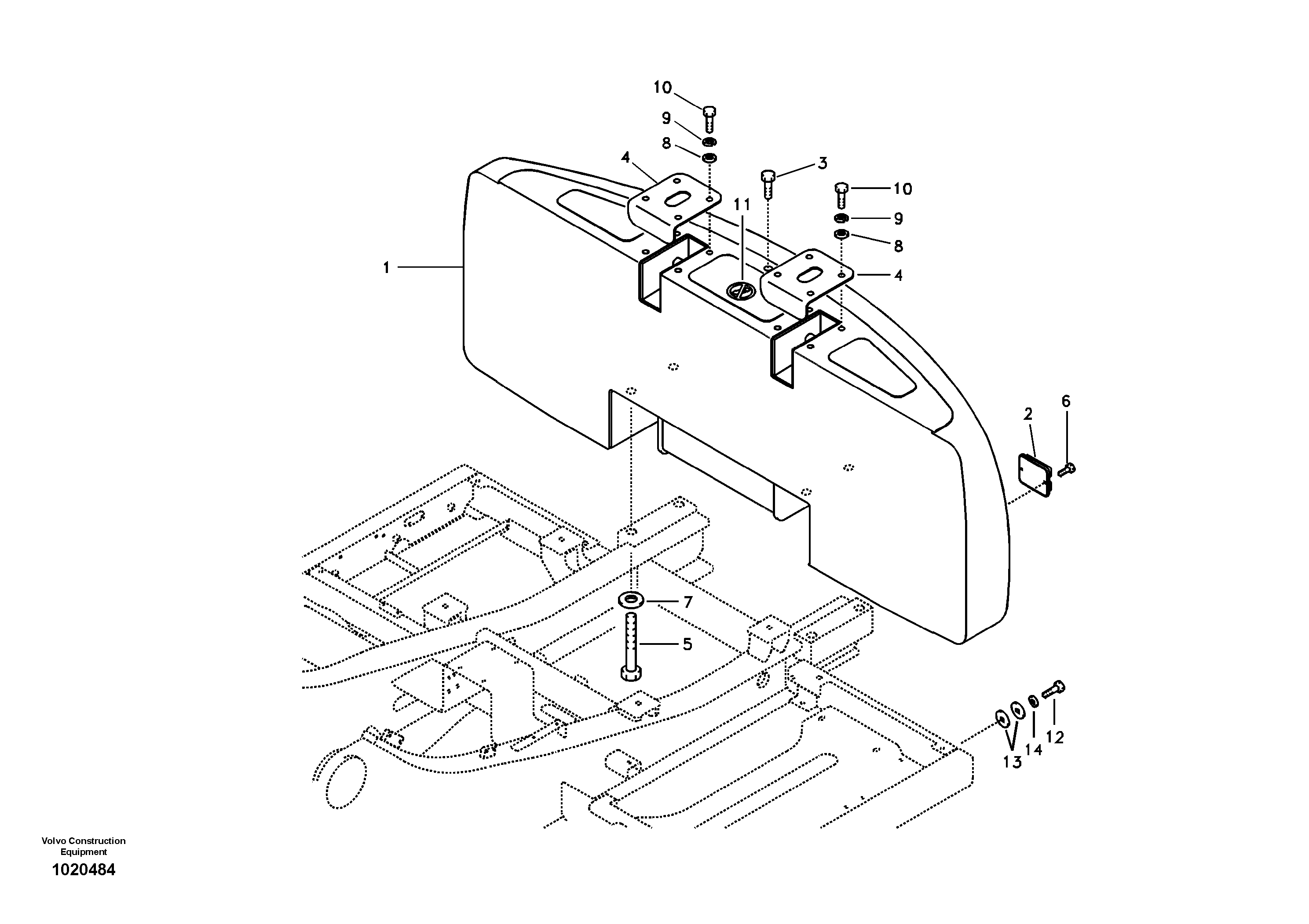 Counterweights — volvo parts diagram