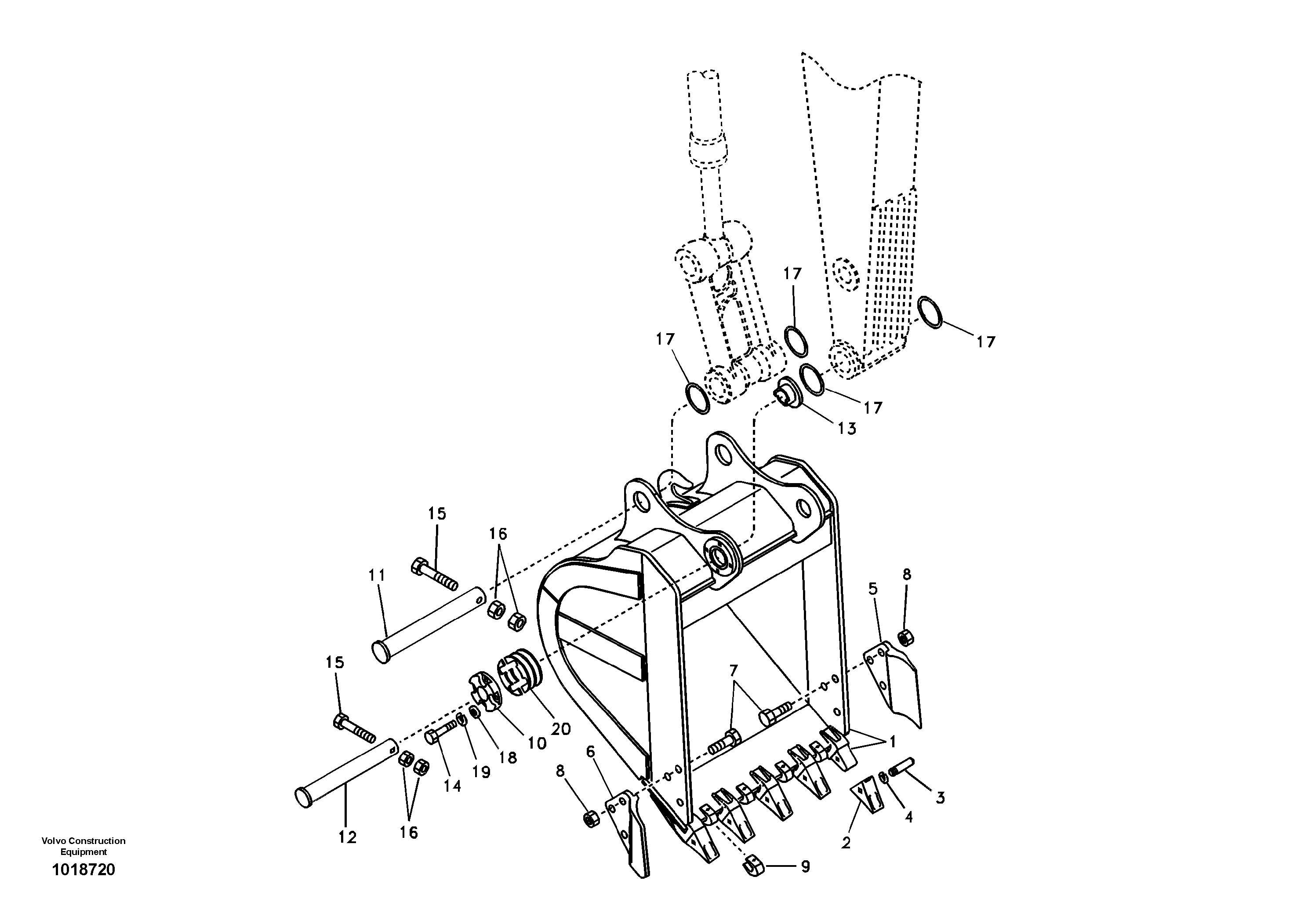 Bucket — volvo parts diagram