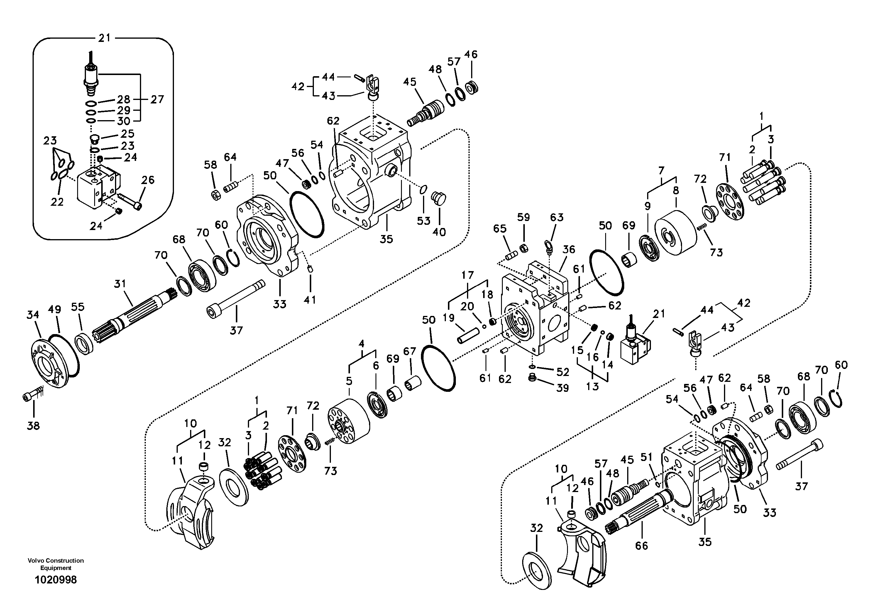 Hydraulic pump — volvo parts diagram