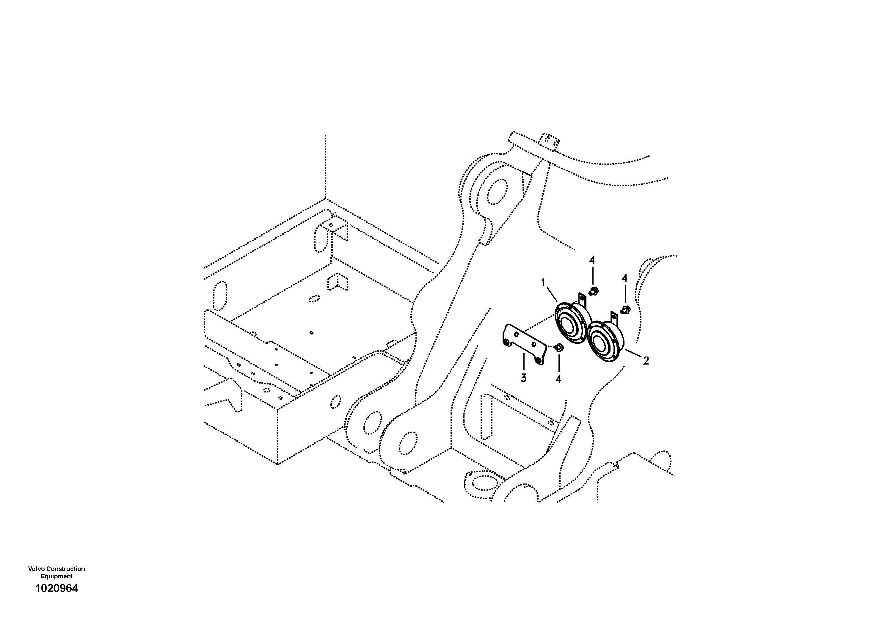Horn — volvo parts diagram