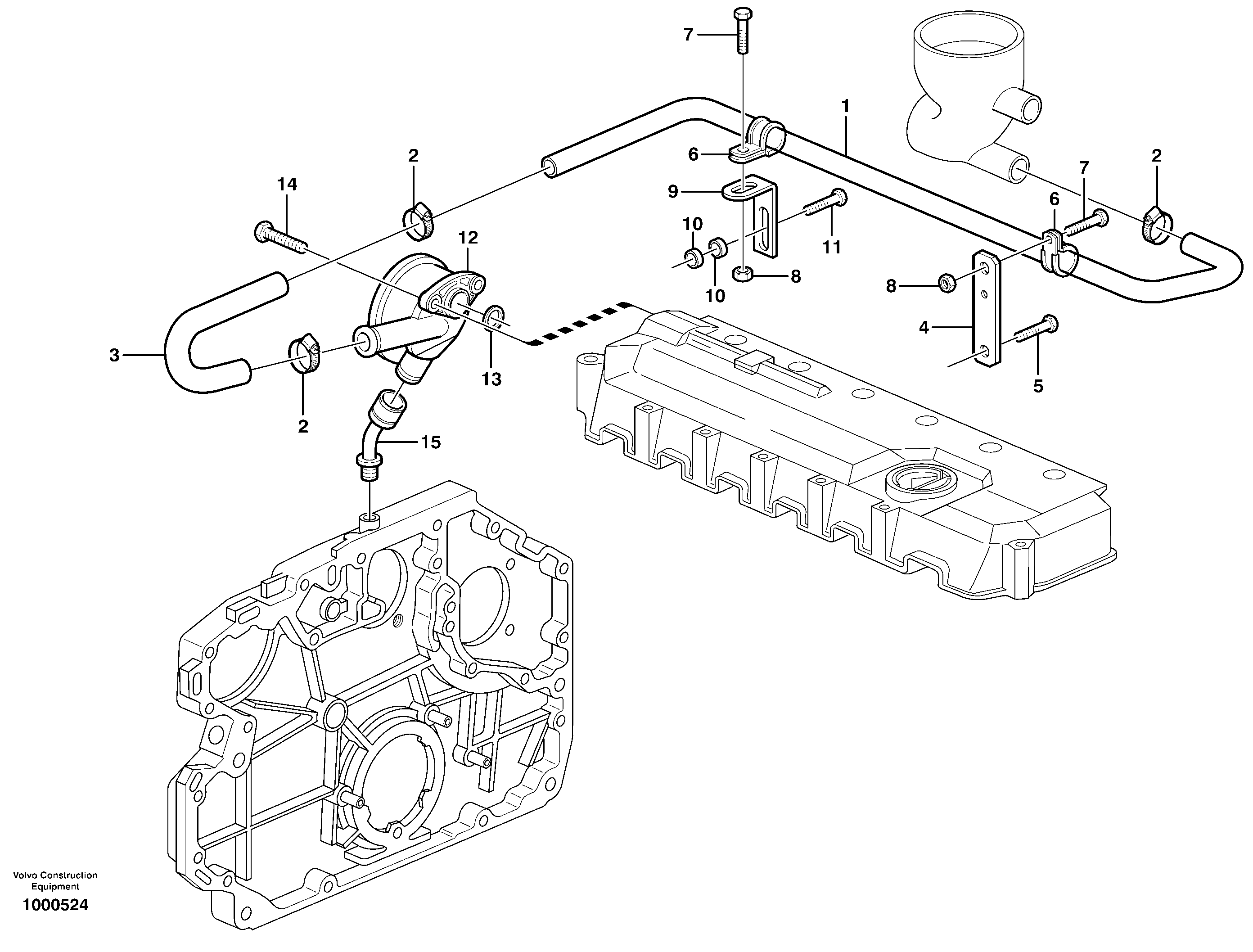Crankcase ventilation — volvo parts diagram