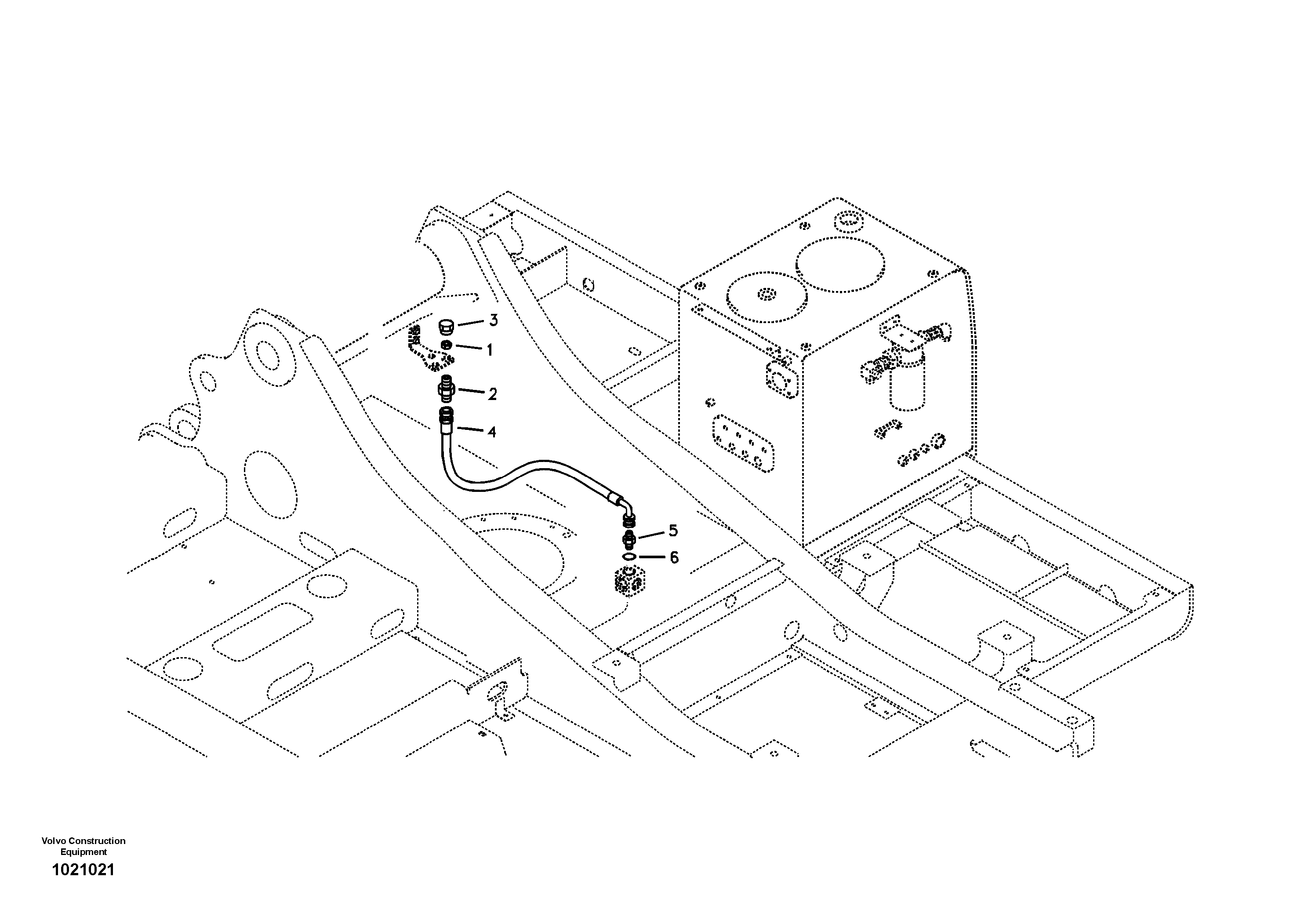 Working Hydraulic, Oil Leak On Upper Frame — volvo parts diagram