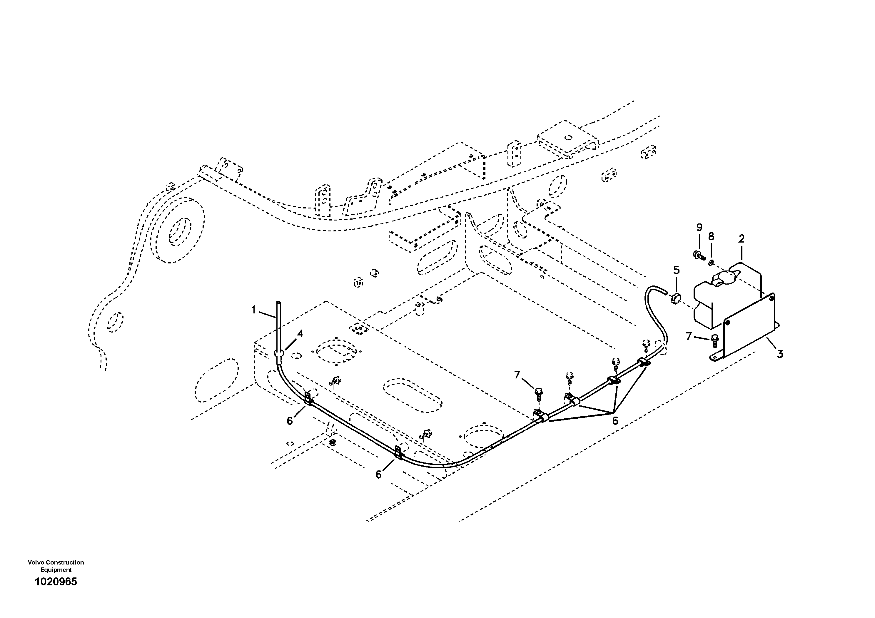 Windshield washer — volvo parts diagram