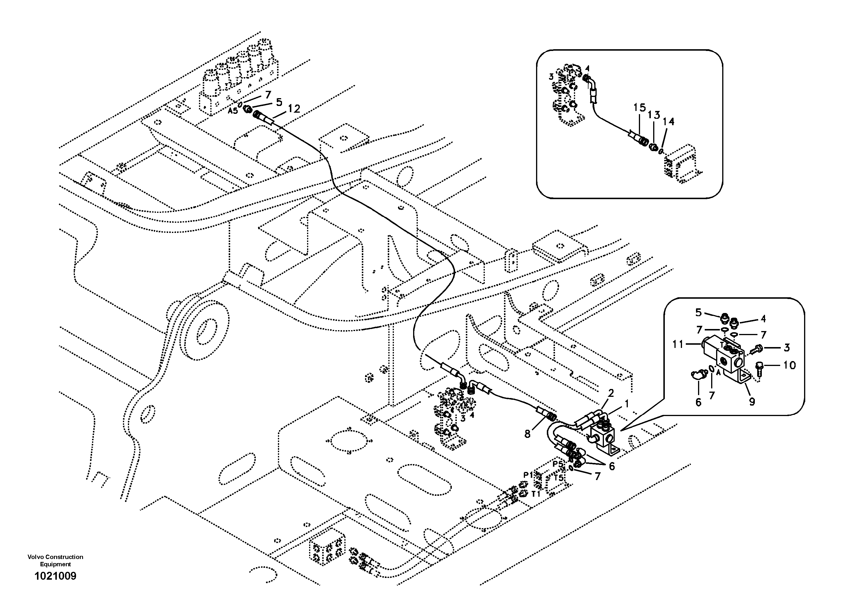 Servo system, hammer and shear — volvo parts diagram