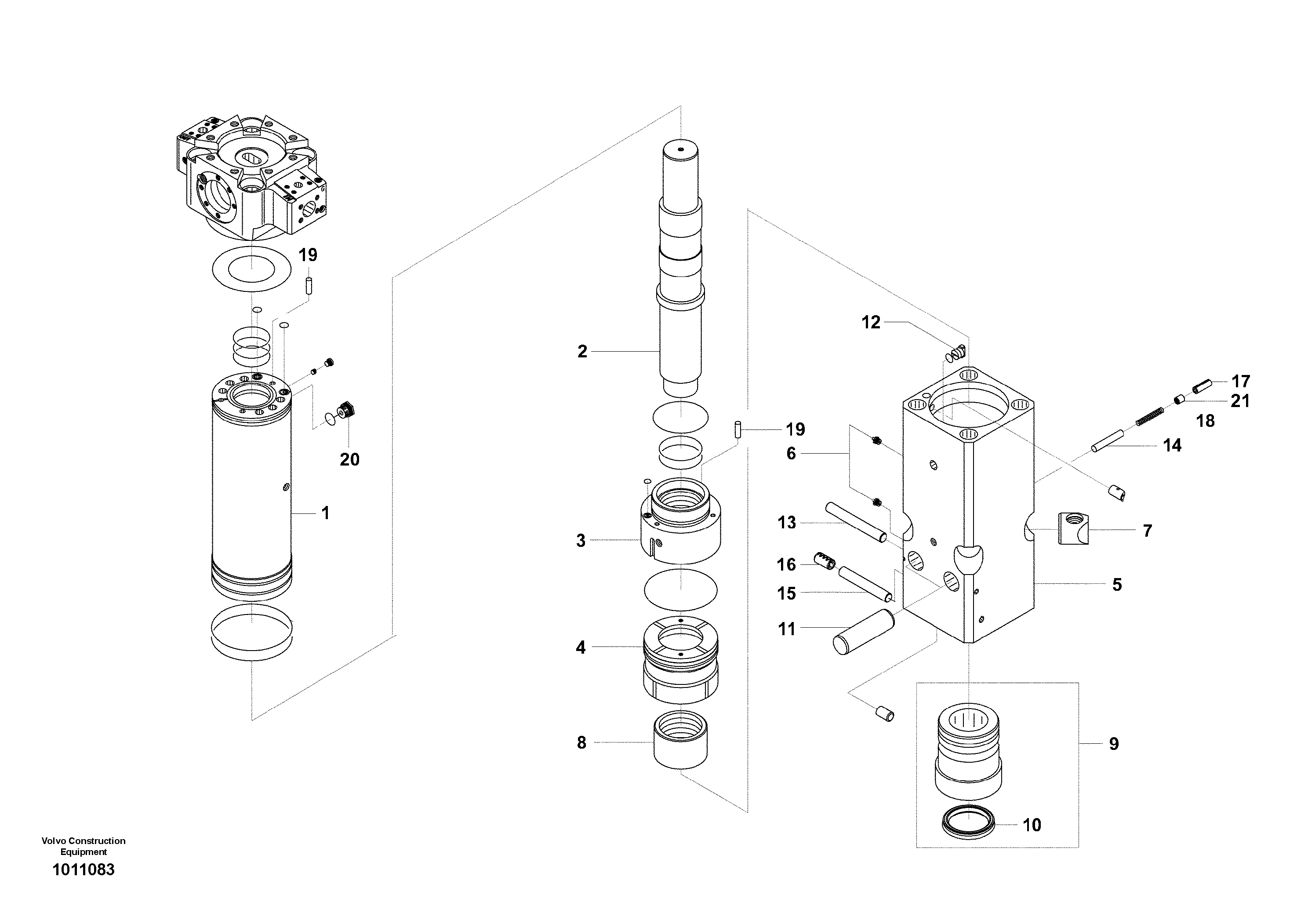 Hydraulic Hammer, Accumulator Housing — volvo parts diagram
