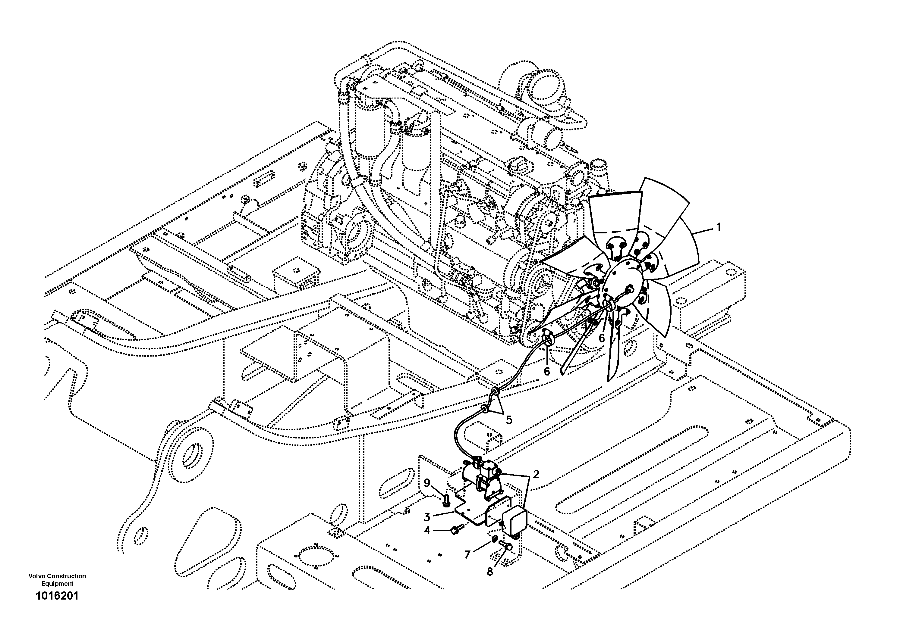 Reversible fan — volvo parts diagram