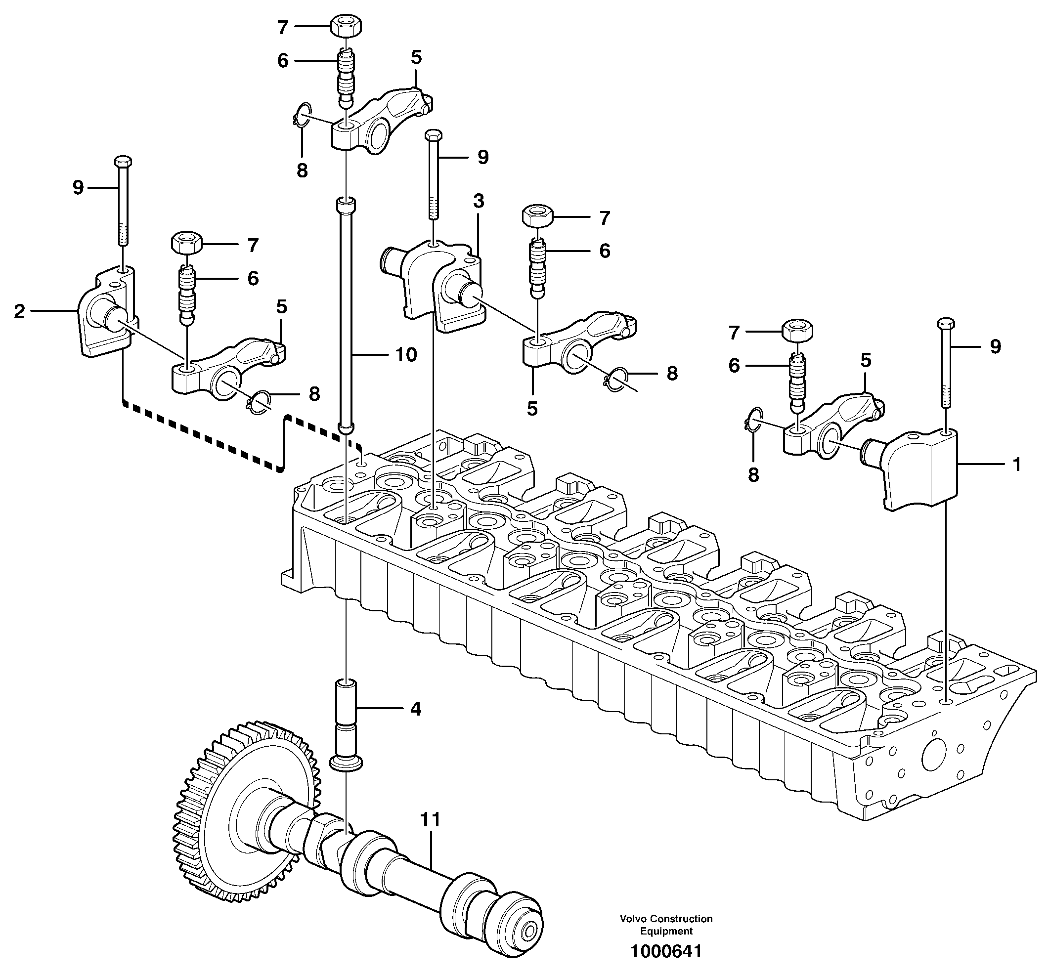 Valve mechanism — volvo parts diagram