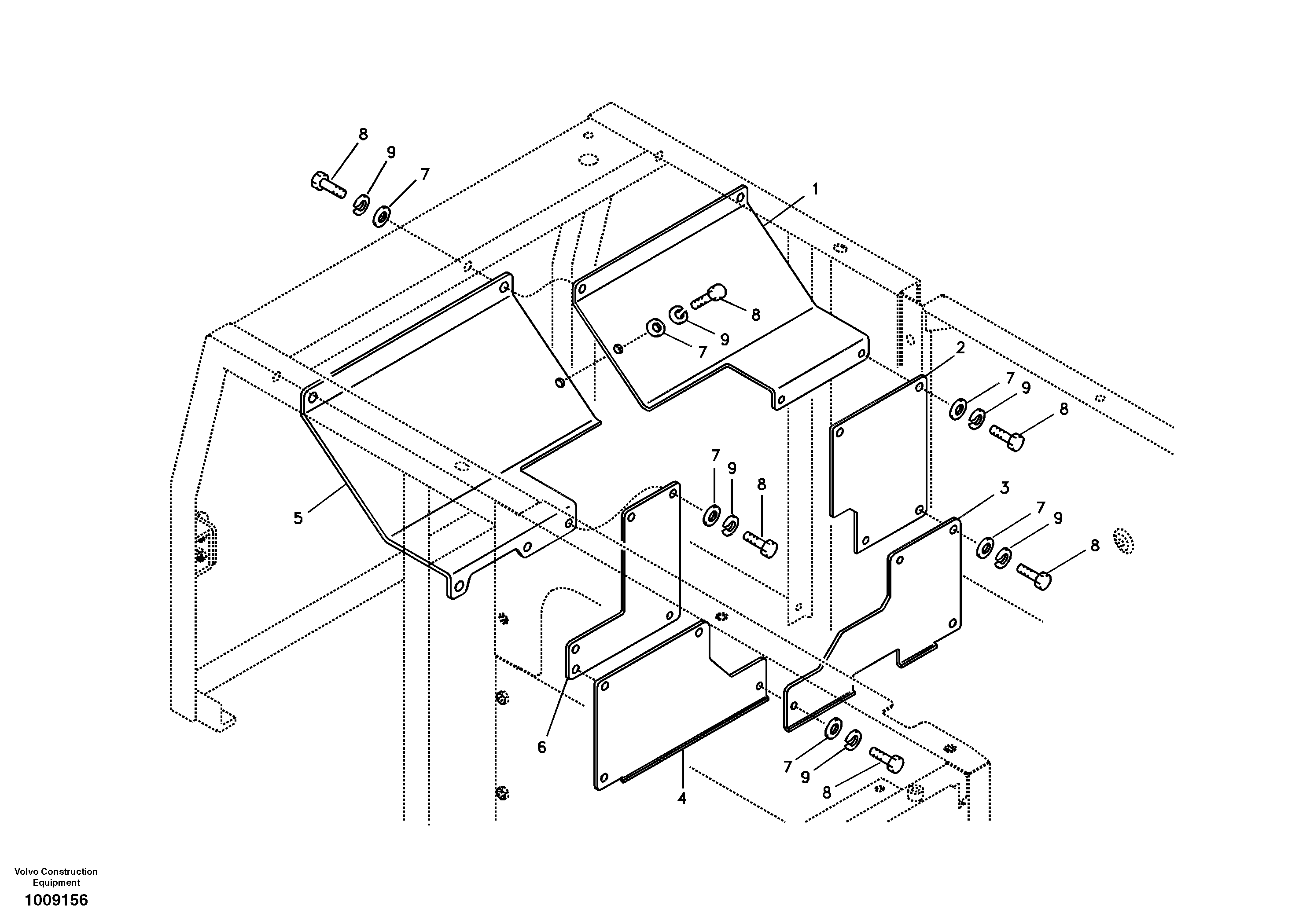 Cover, main pump — volvo parts diagram