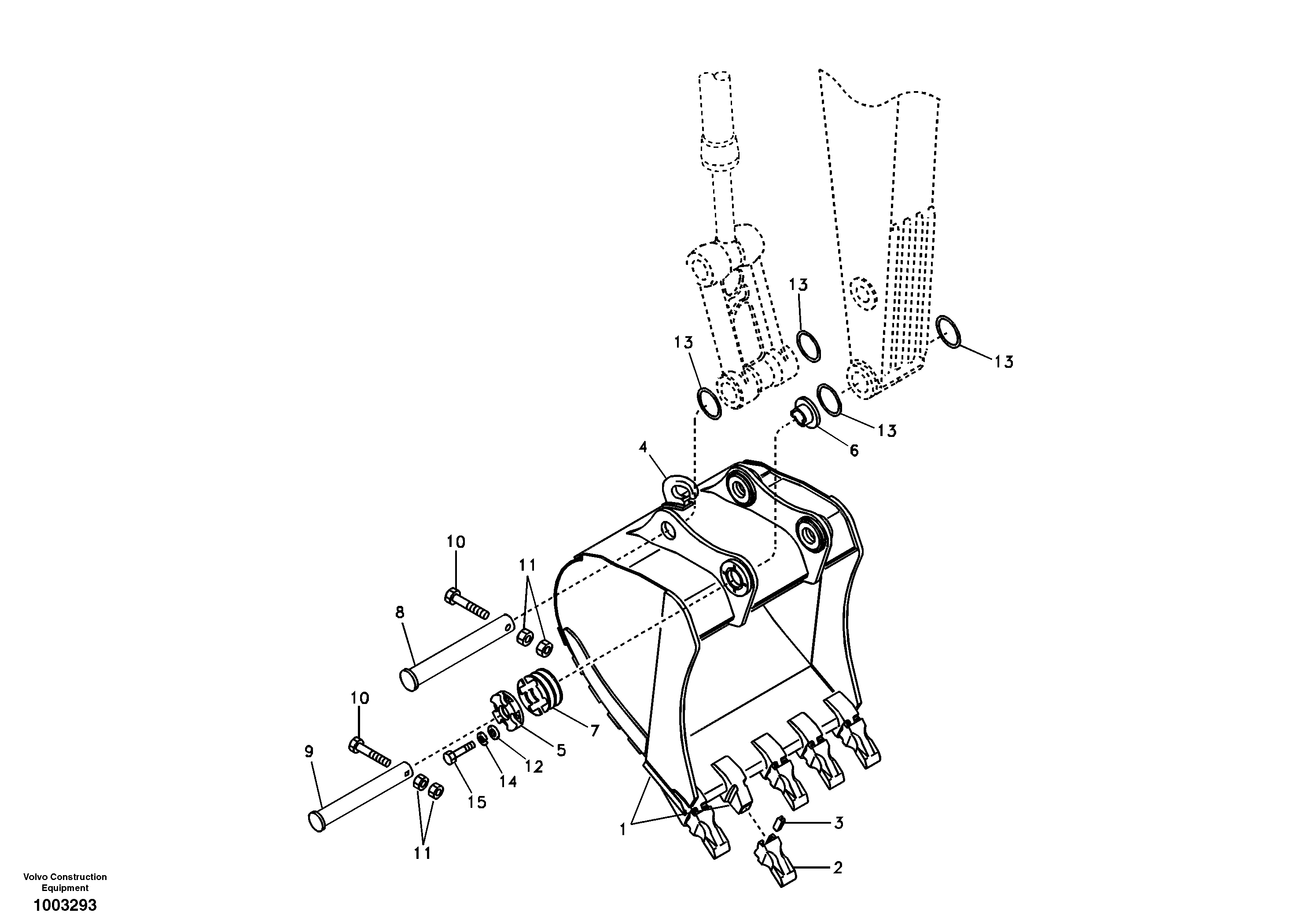 Bucket — volvo parts diagram