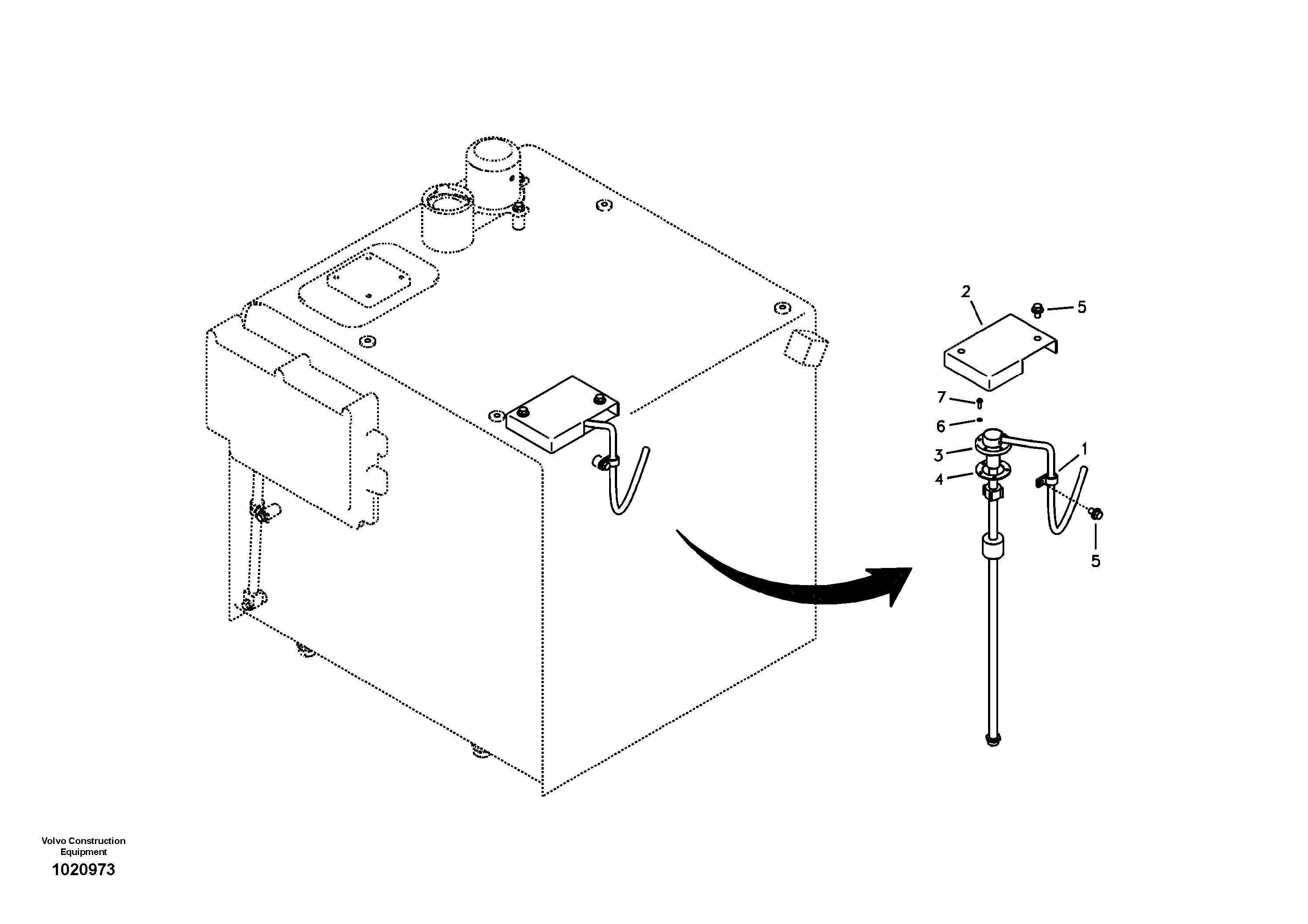 Electrical sensor — volvo parts diagram