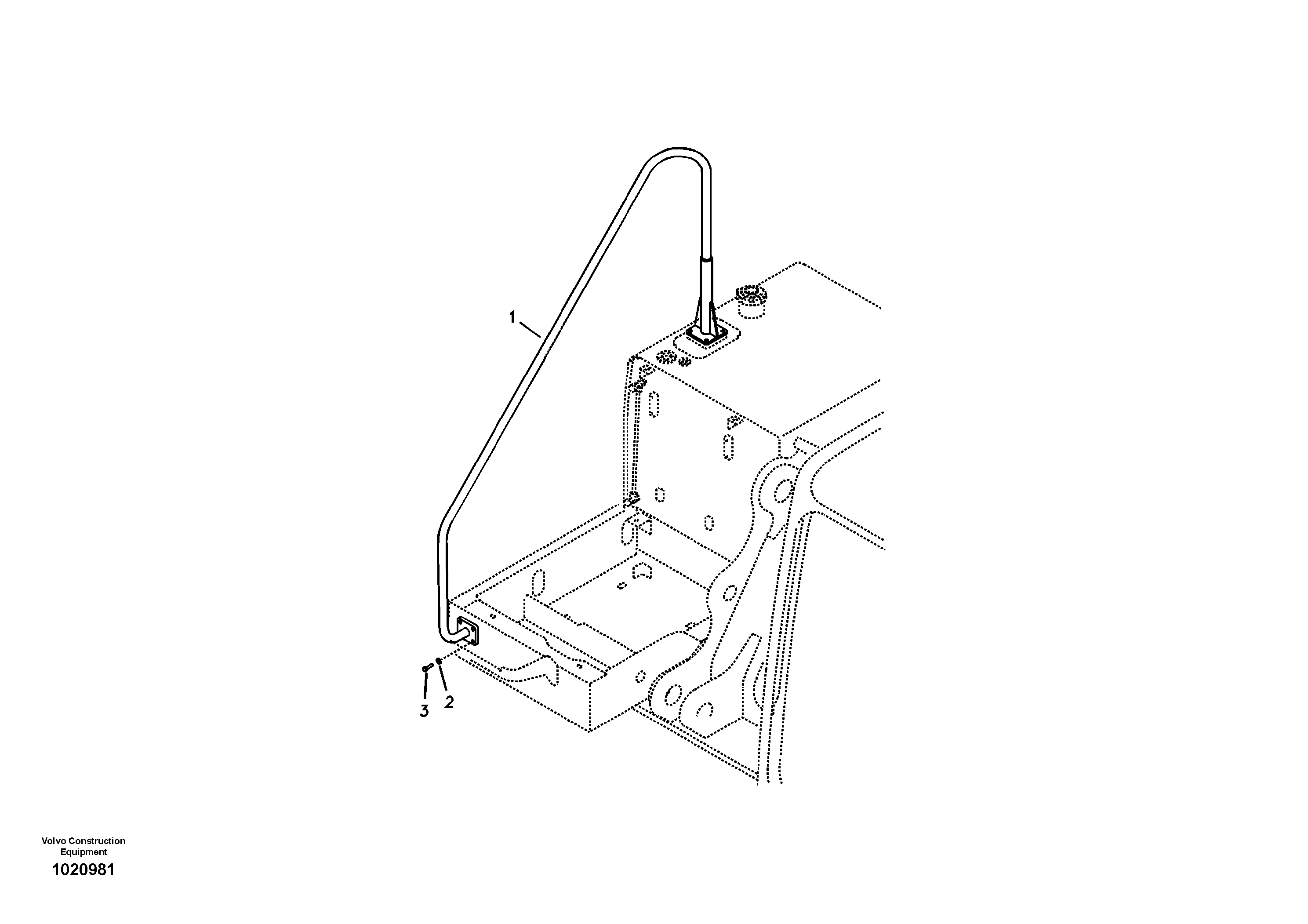 Handrail — volvo parts diagram