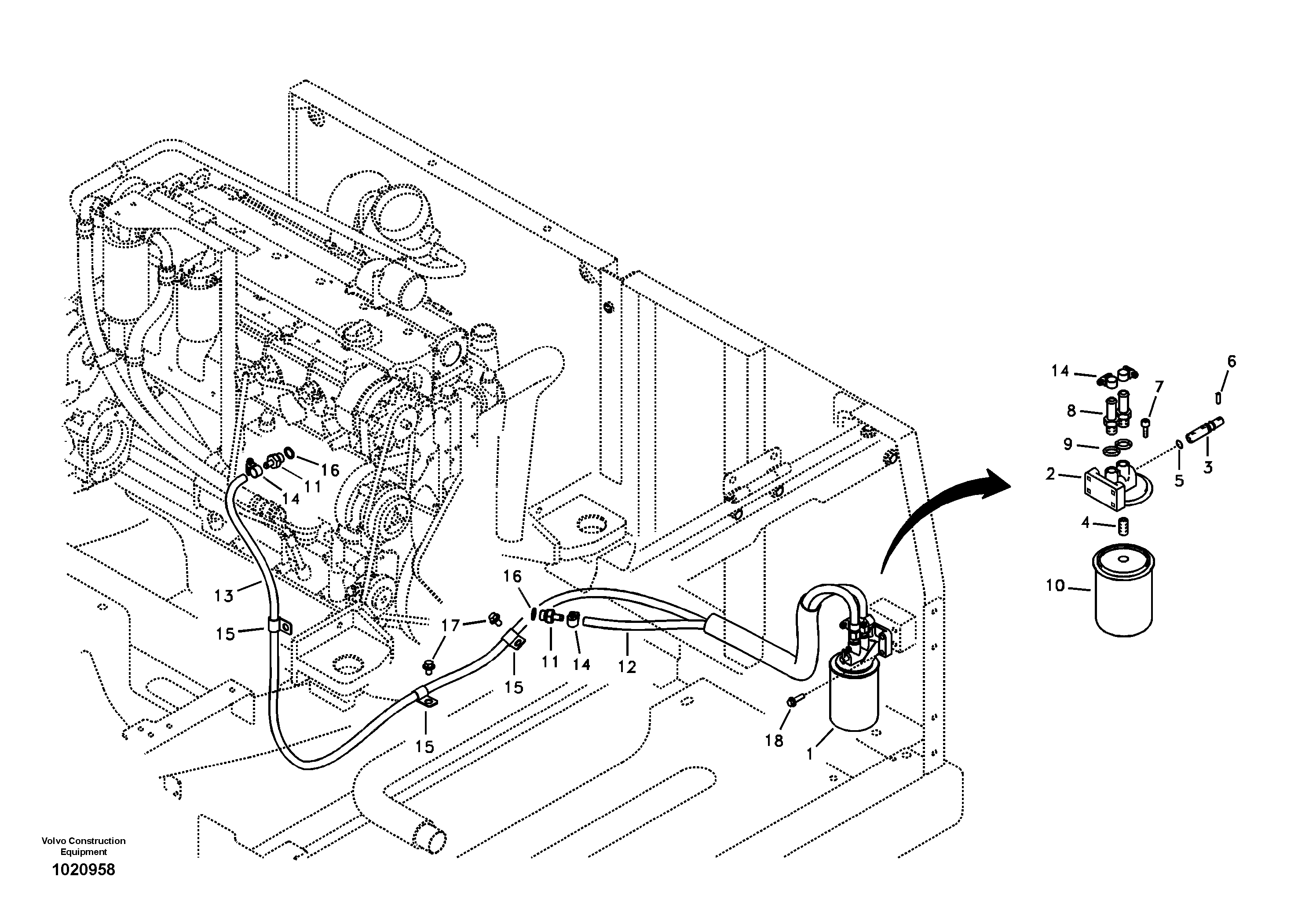 Coolant filter — volvo parts diagram