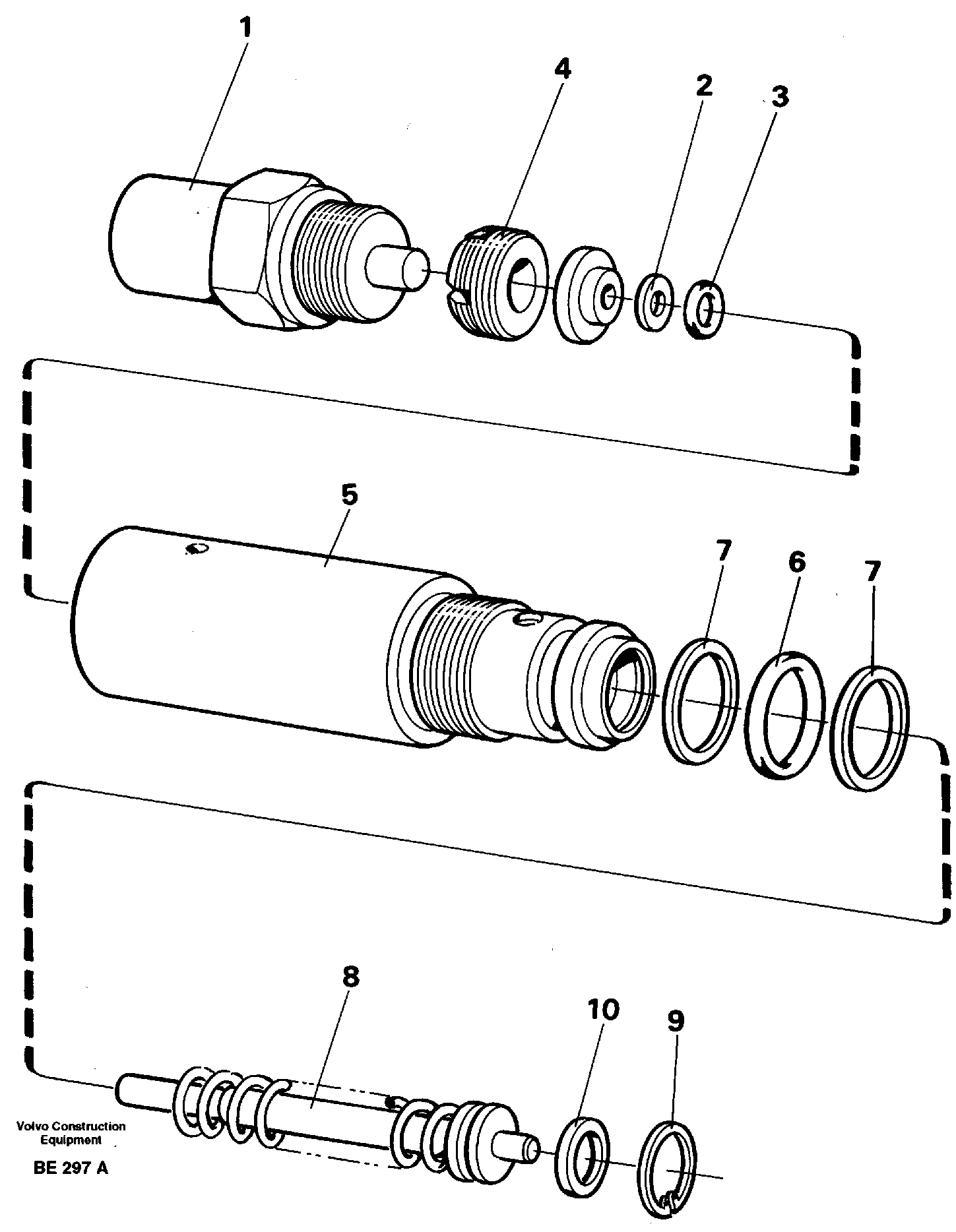 Pressure sensor  SER NO - 2081, SER NO - 2056 (USA) — volvo parts diagram