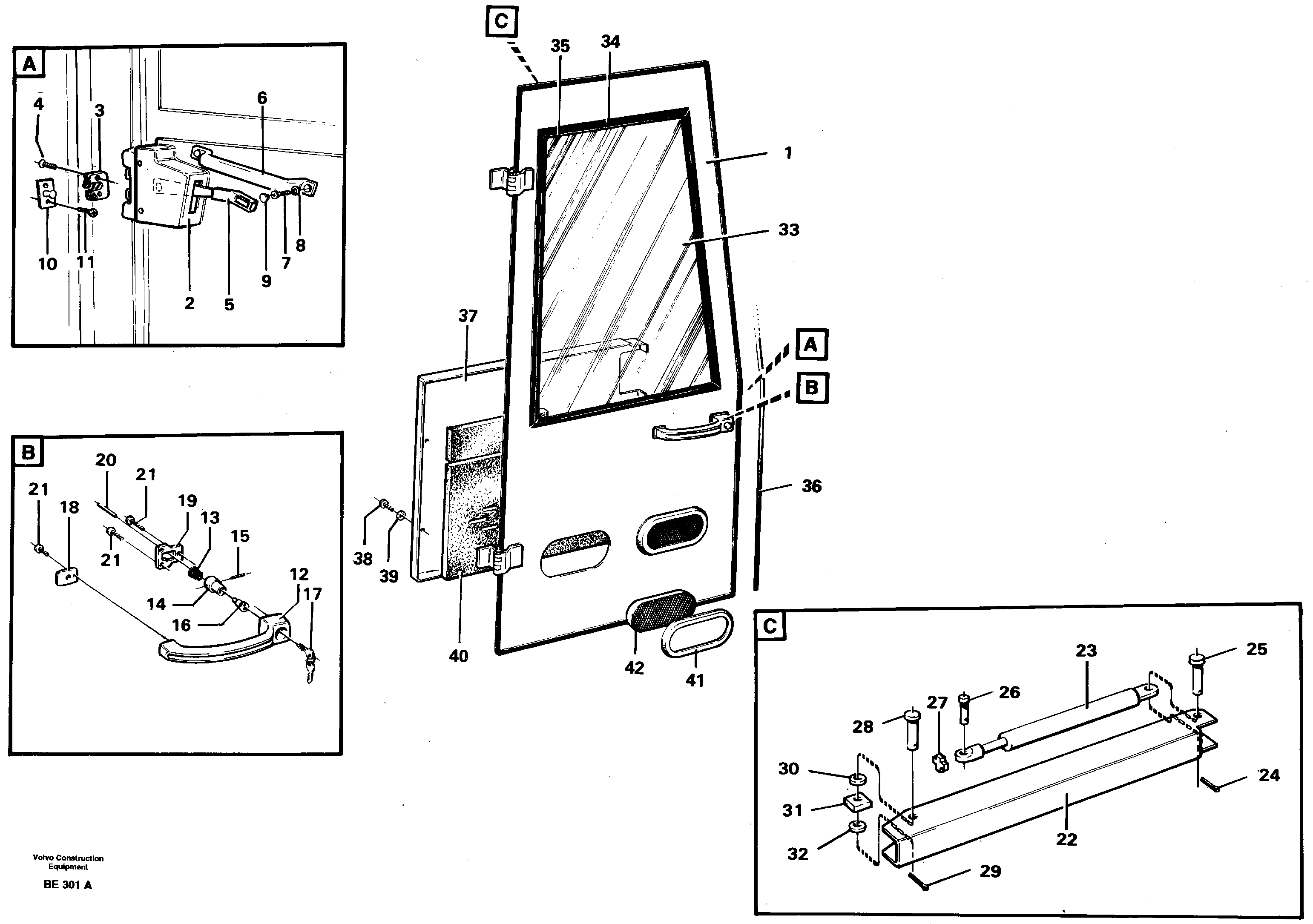 Door — volvo parts diagram