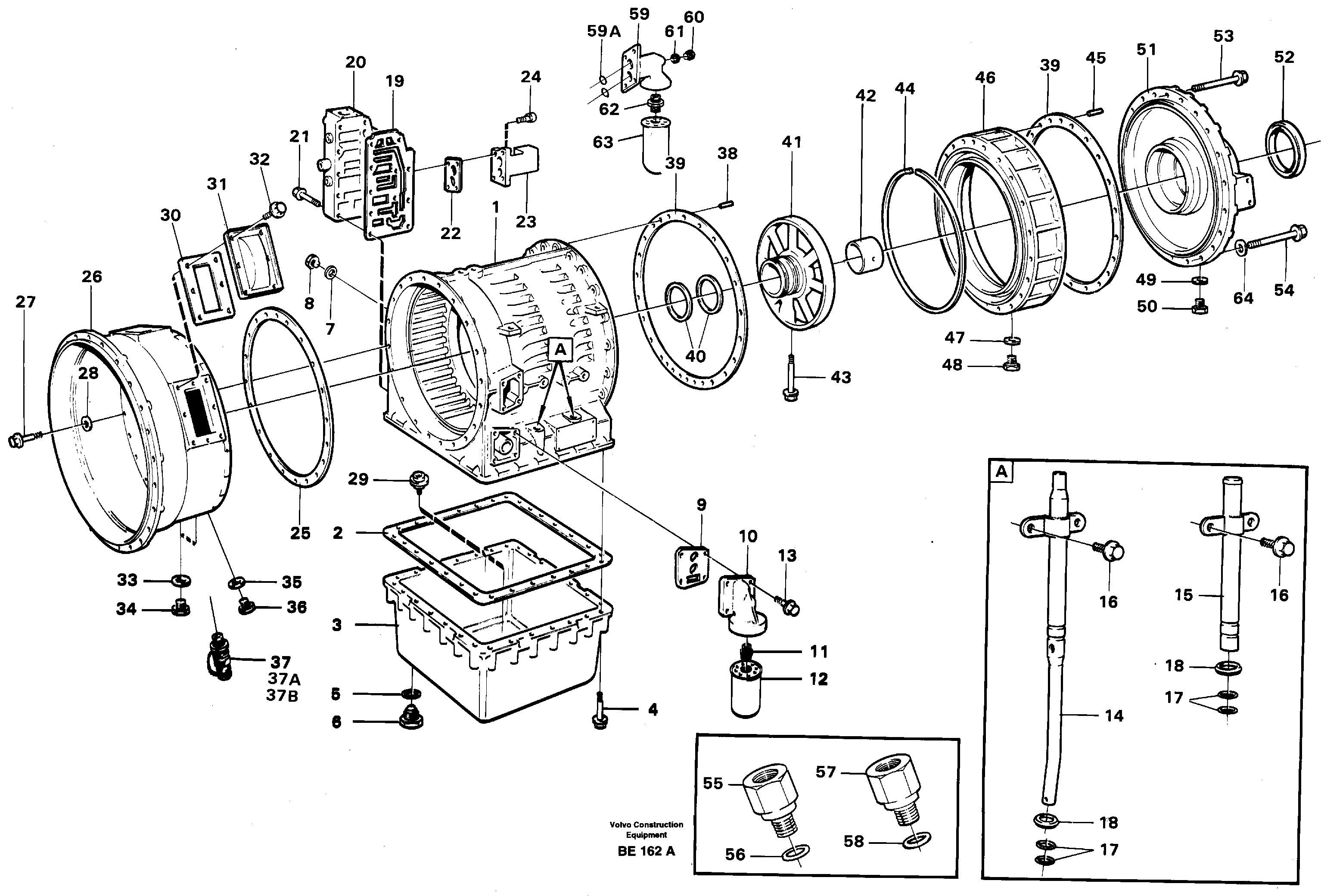 Gearbox housing — volvo parts diagram