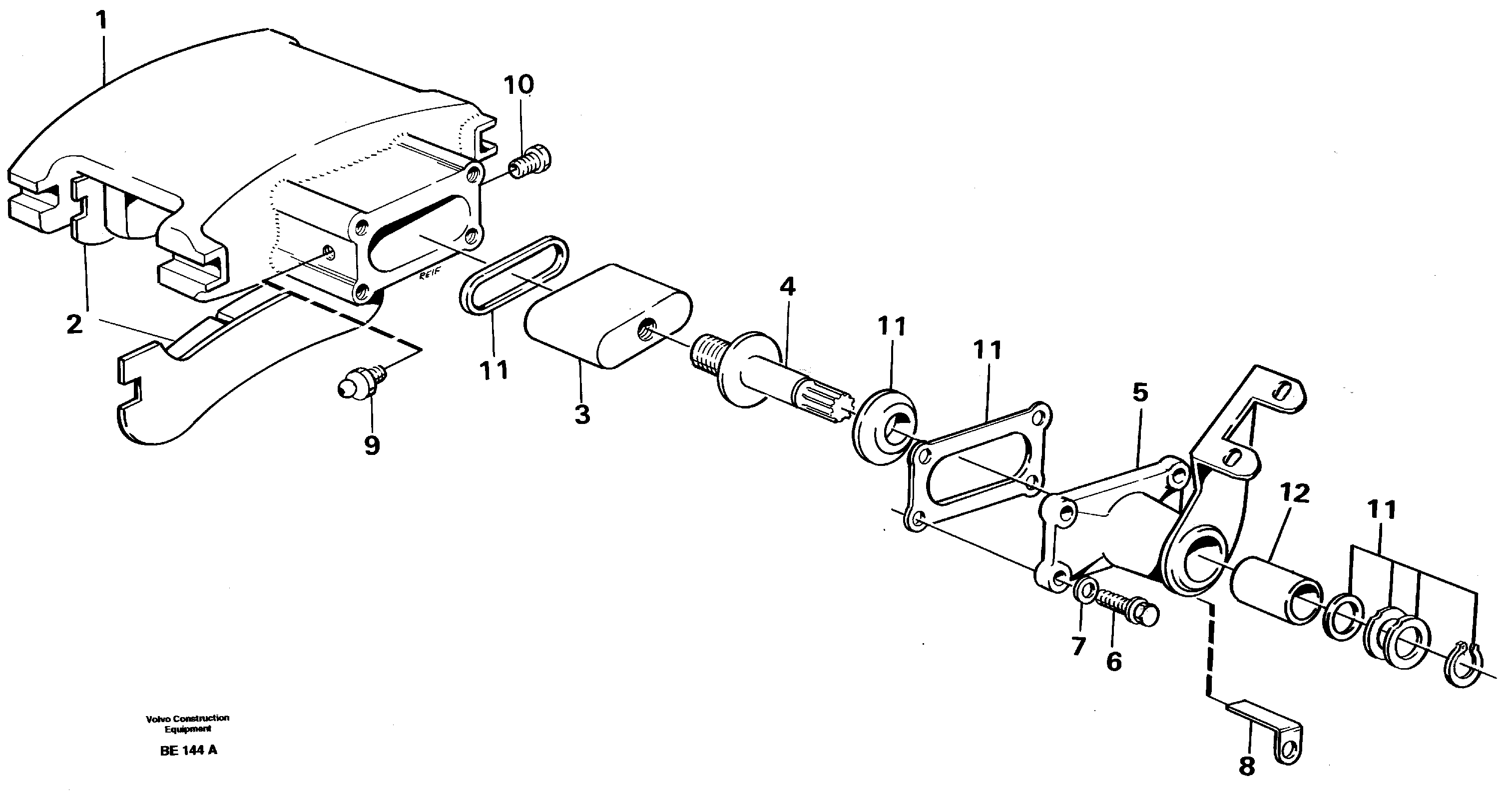Disc brake — volvo parts diagram