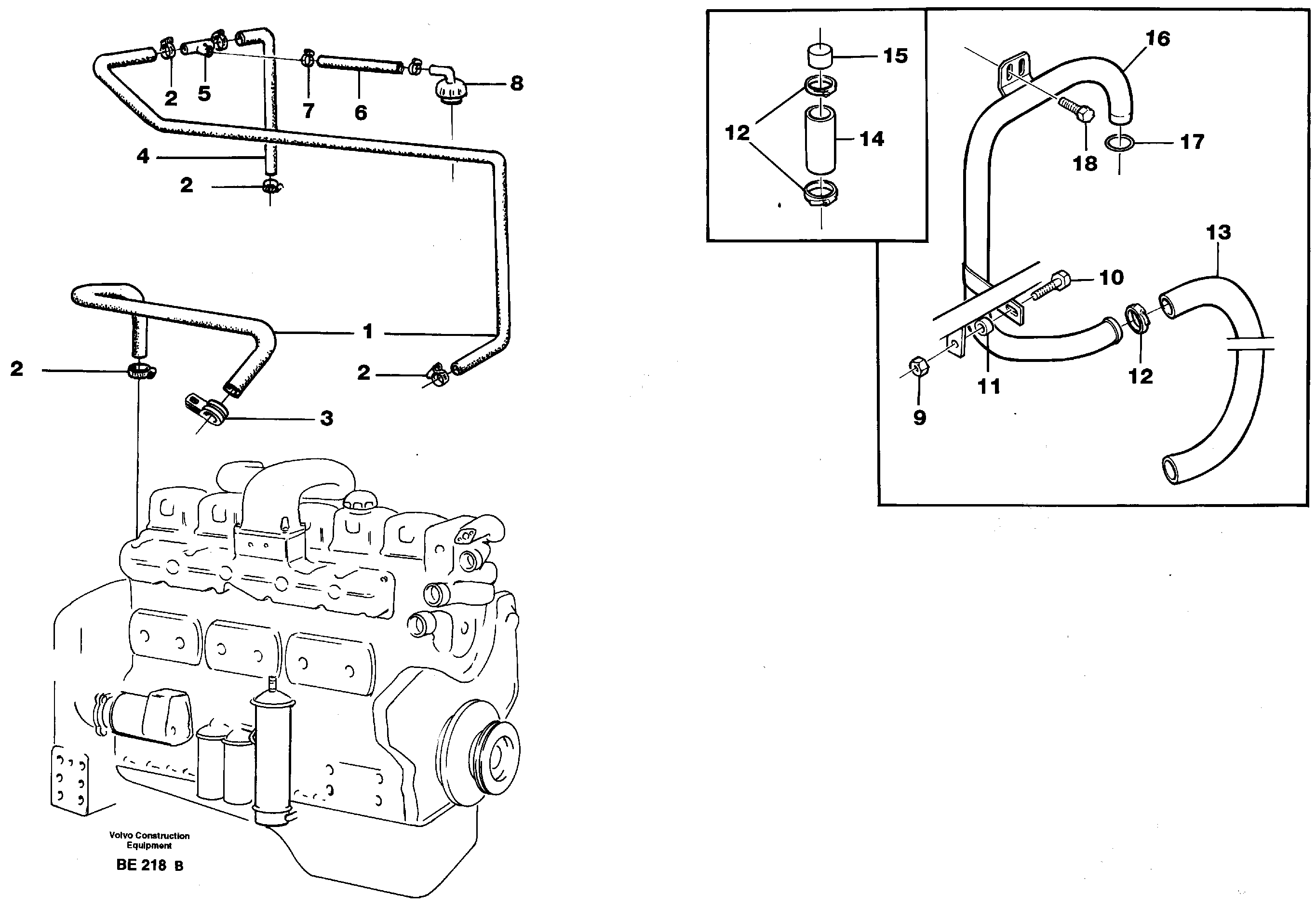 Crankcase ventilation — volvo parts diagram