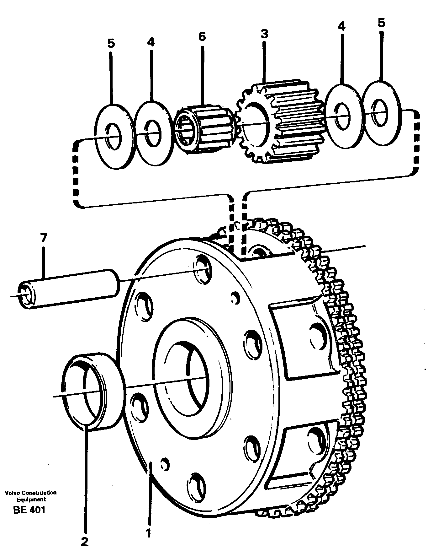 Planet kit, stage 2 — volvo parts diagram