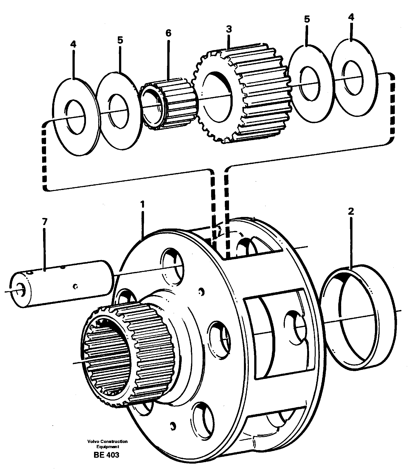 Planet kit, stage 4 — volvo parts diagram