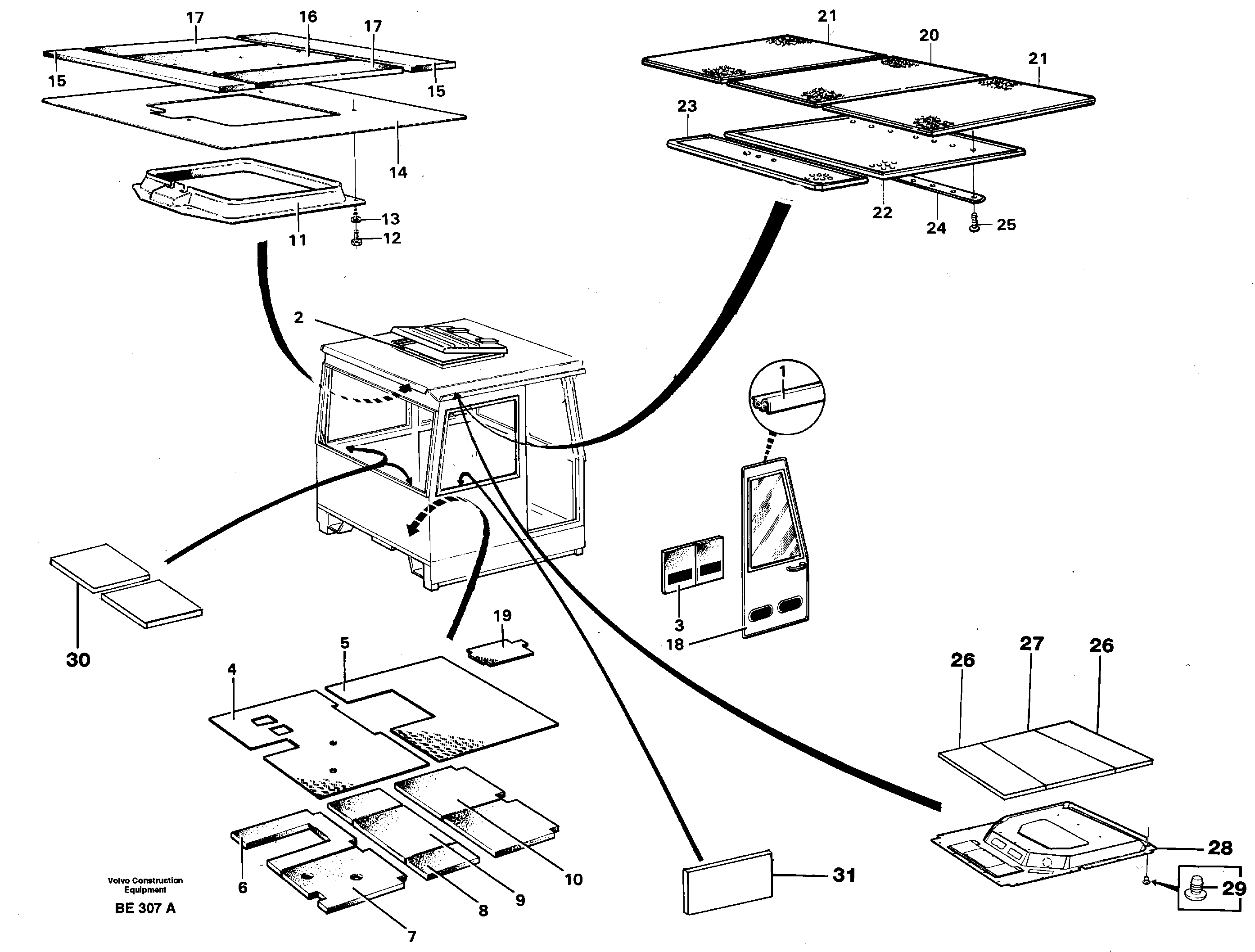Insulating matting — volvo parts diagram