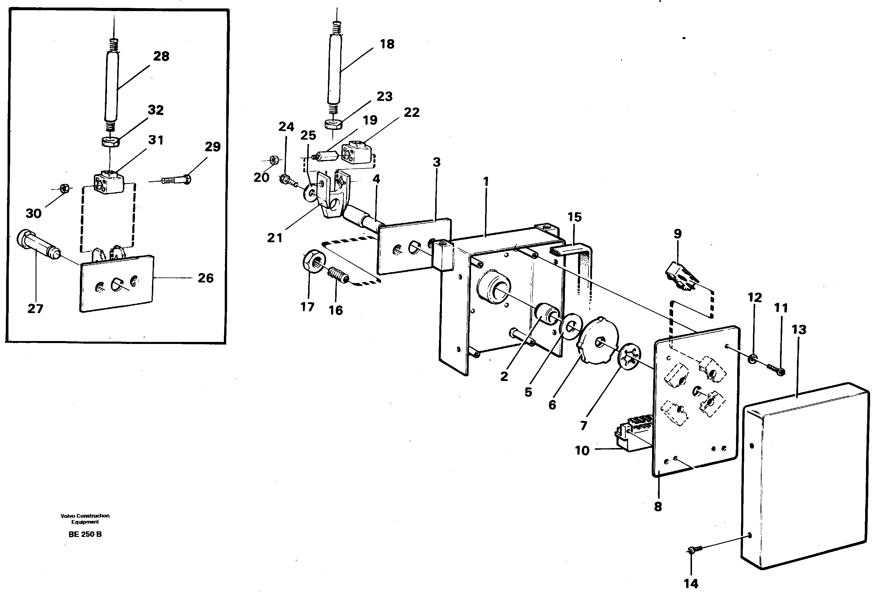 Gear selector  CAB 1082 - — volvo parts diagram