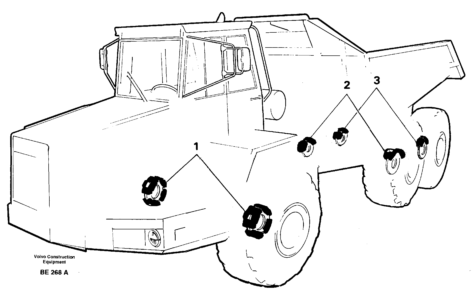 Brake / planetary shaft SER NO - 1826, SER NO - 1829 (USA) — volvo parts diagram