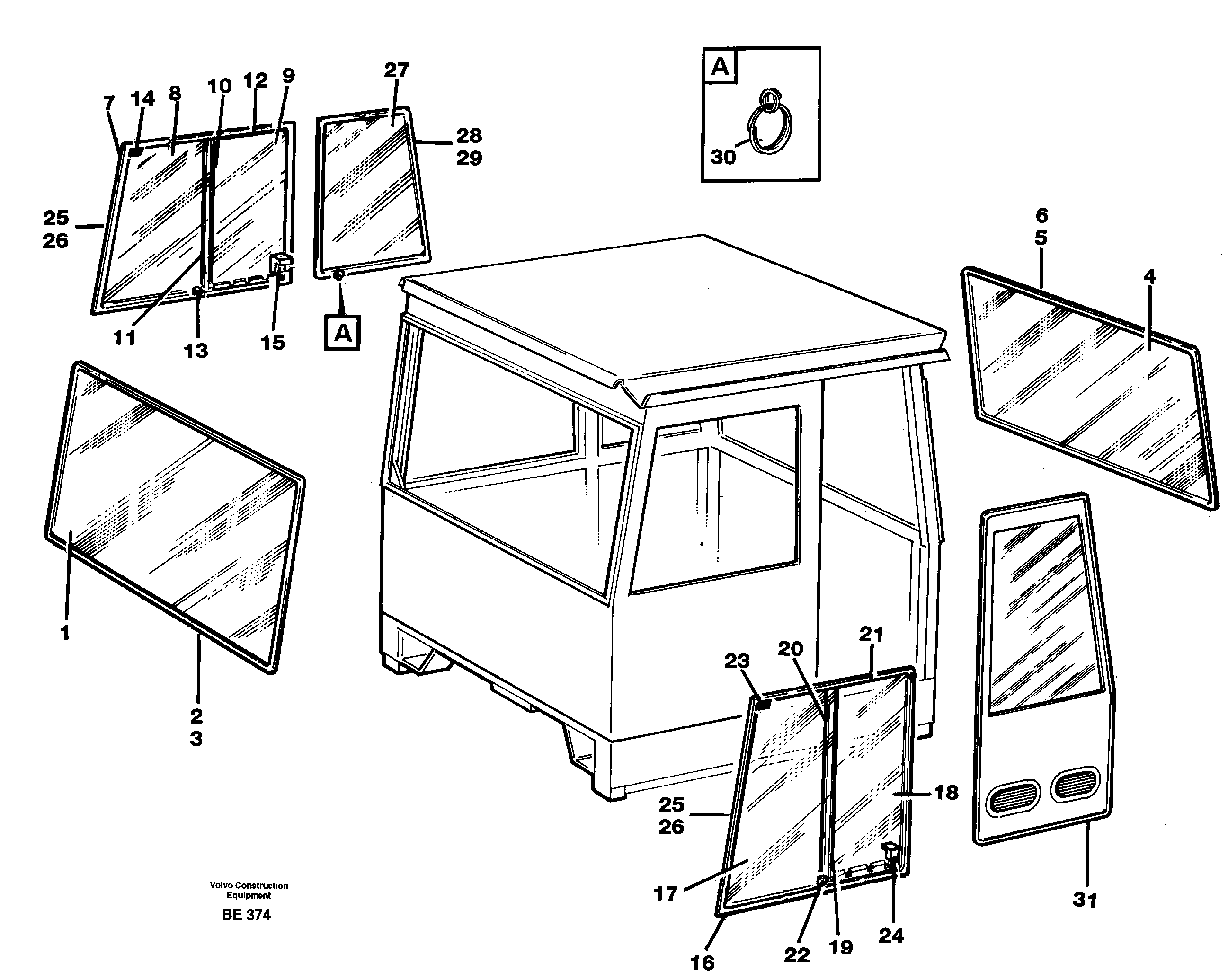 Windows CAB 3031 - — volvo parts diagram