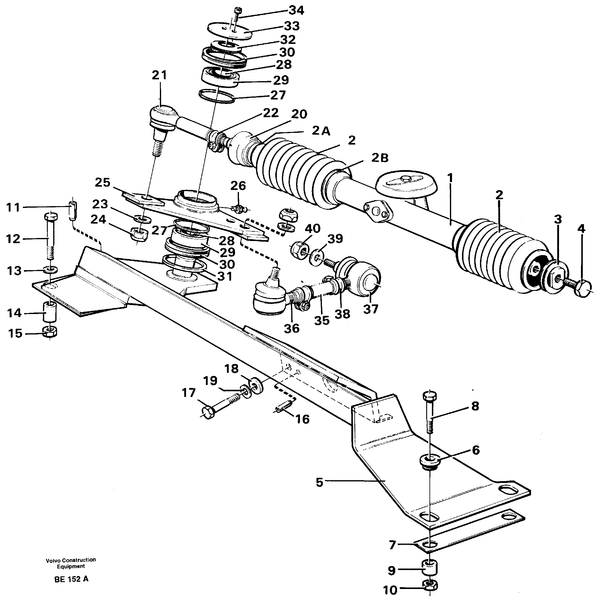 Steering linkage — volvo parts diagram