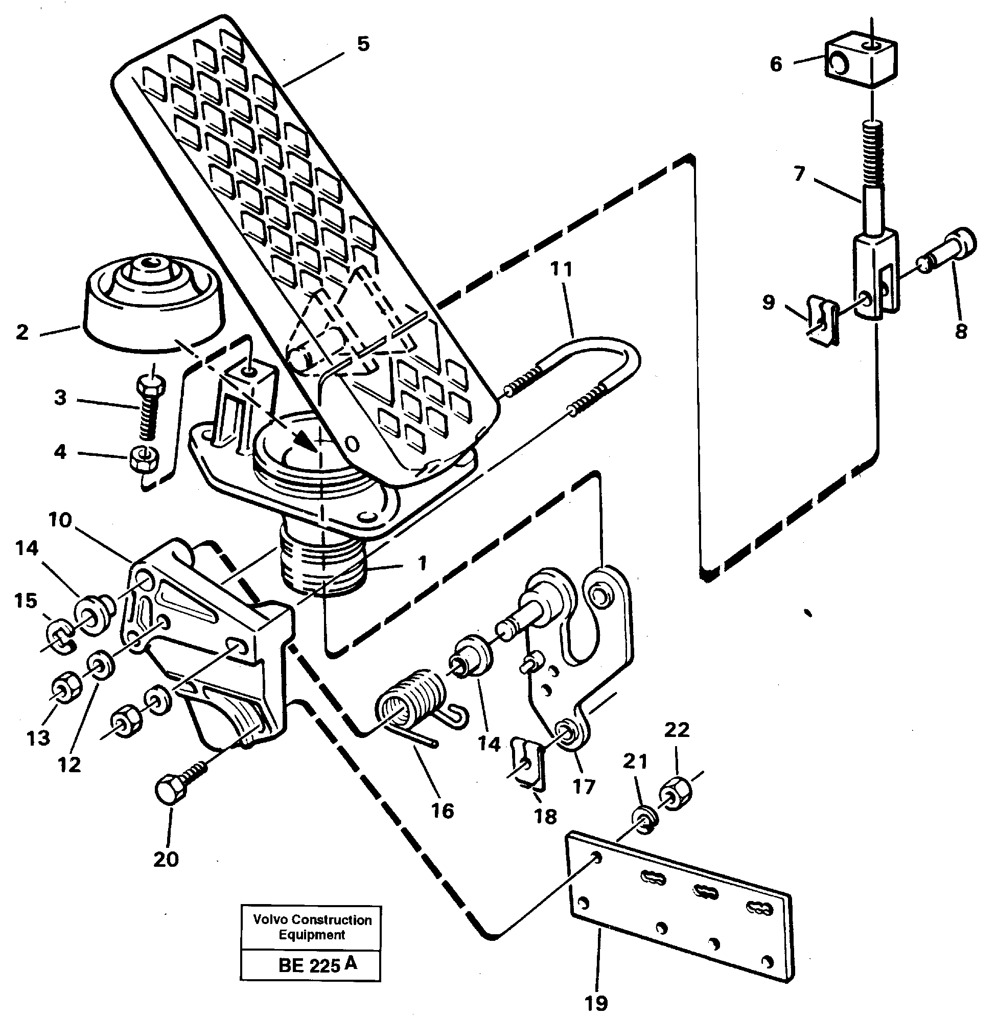 Pedal — volvo parts diagram