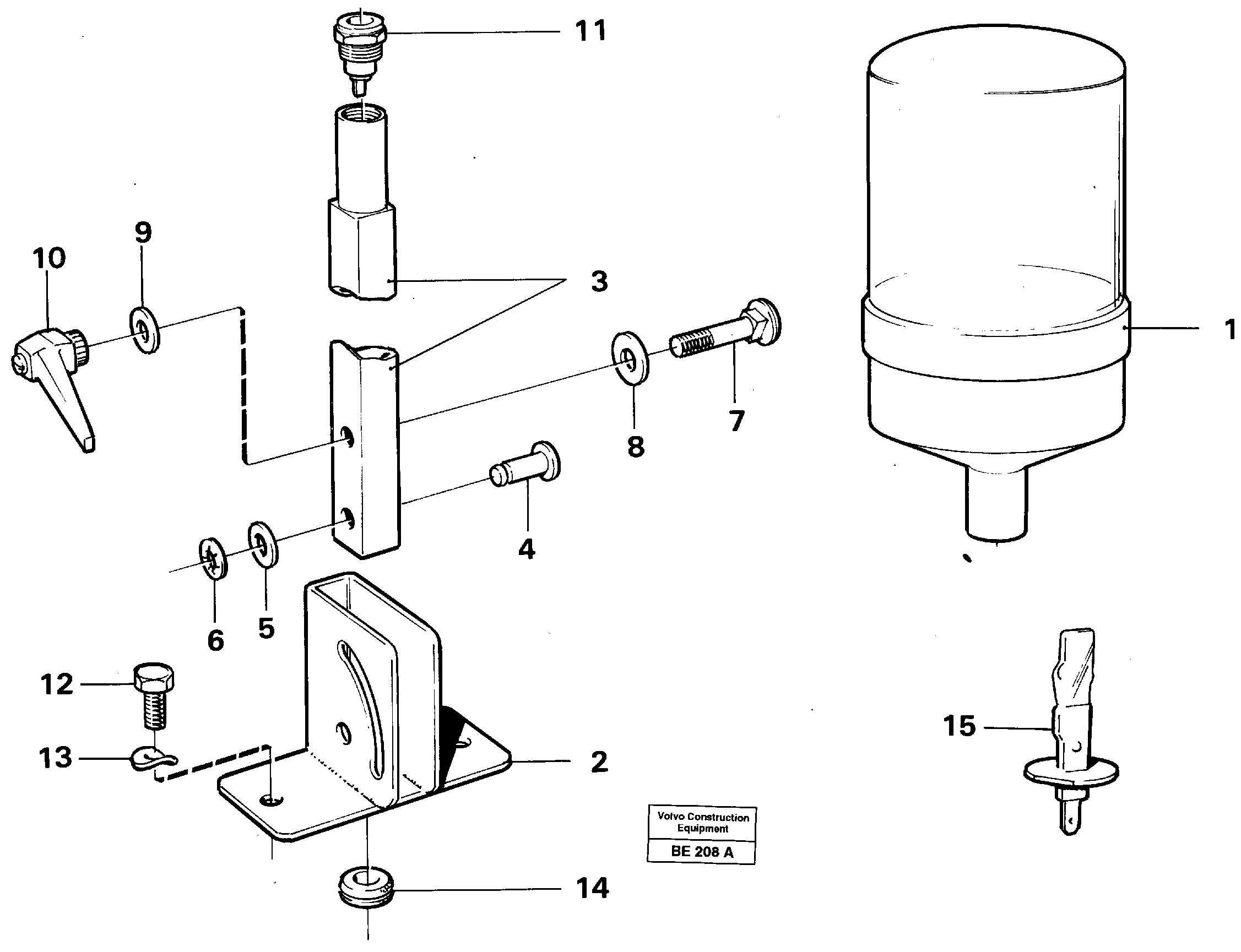 Rotating beacon 90591 — volvo parts diagram