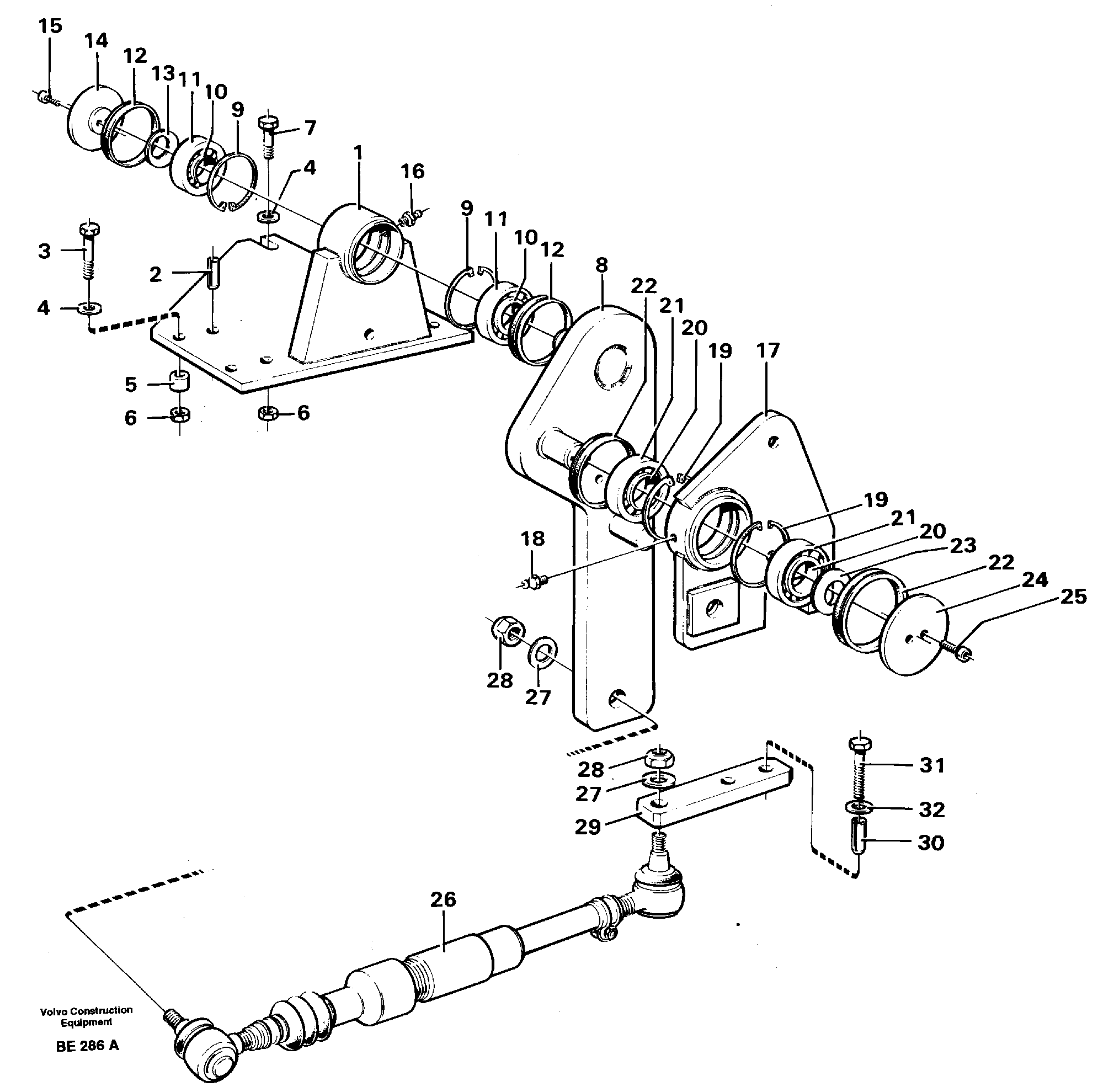Steering linkage — volvo parts diagram
