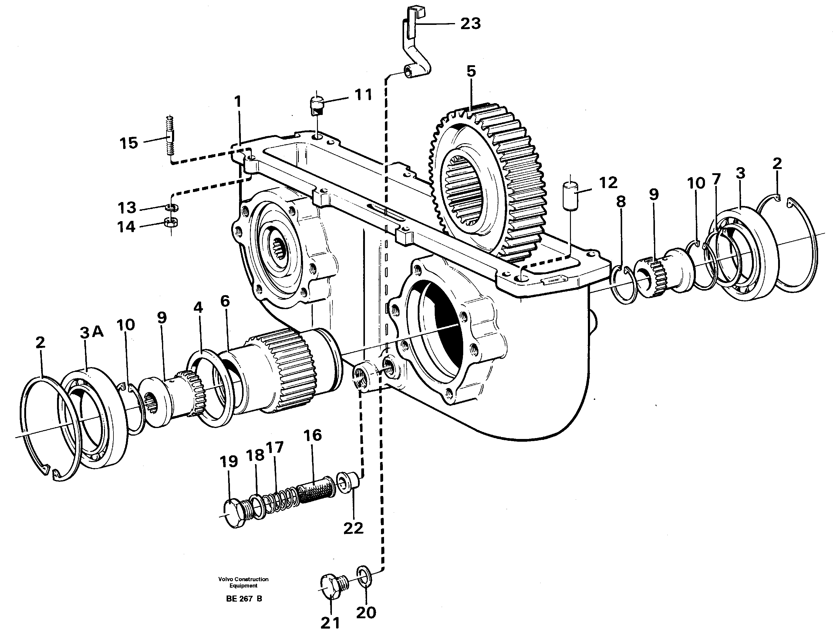 Pump drive power take-off — volvo parts diagram