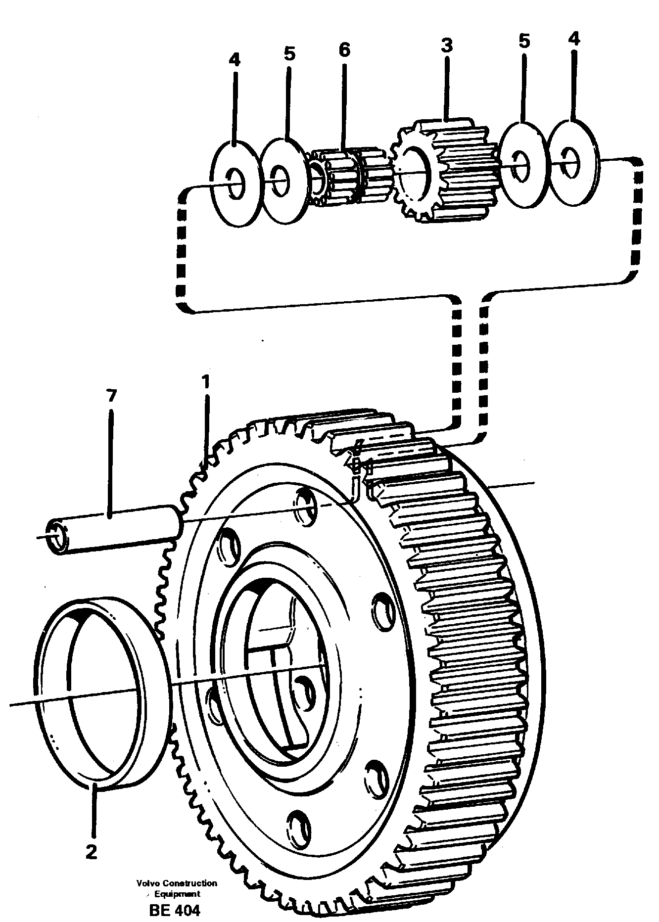 Planet kit, stage 5 — volvo parts diagram