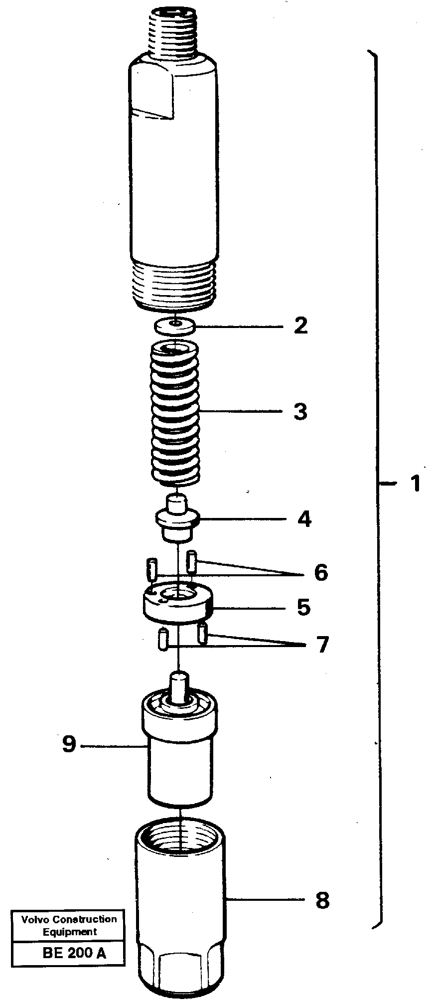 Injector — volvo parts diagram