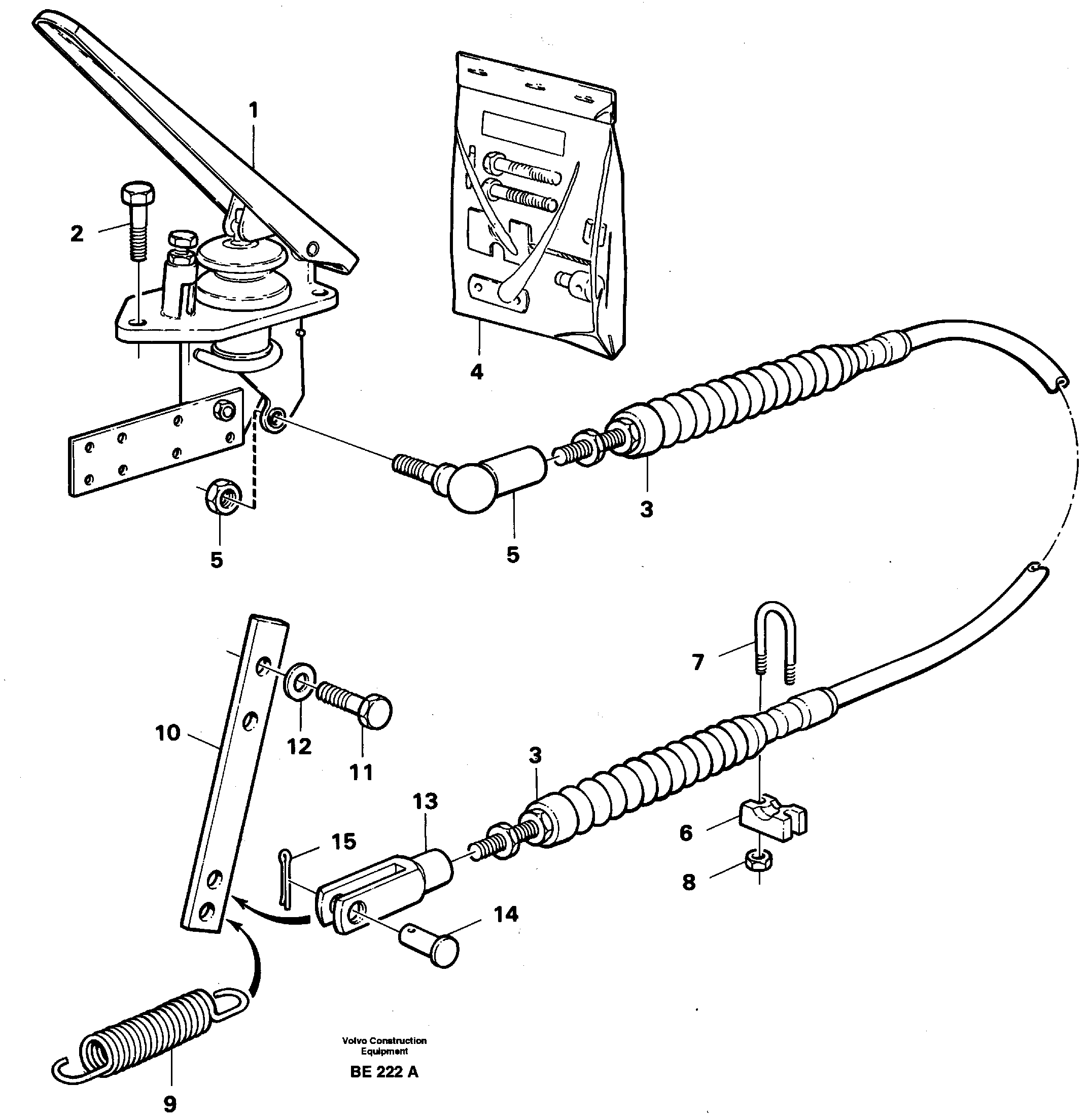 Governor controls. SER NO - 1026, CAB - 1060 — volvo parts diagram