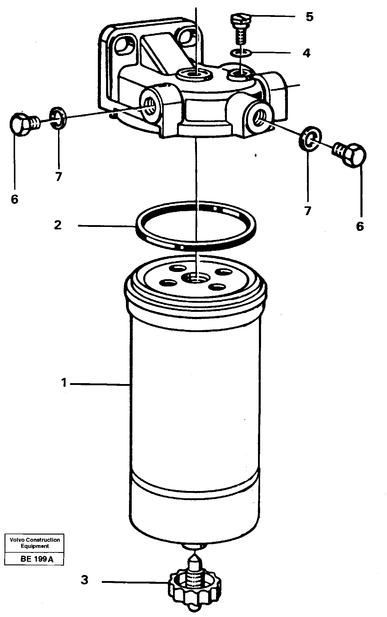Water separator — volvo parts diagram