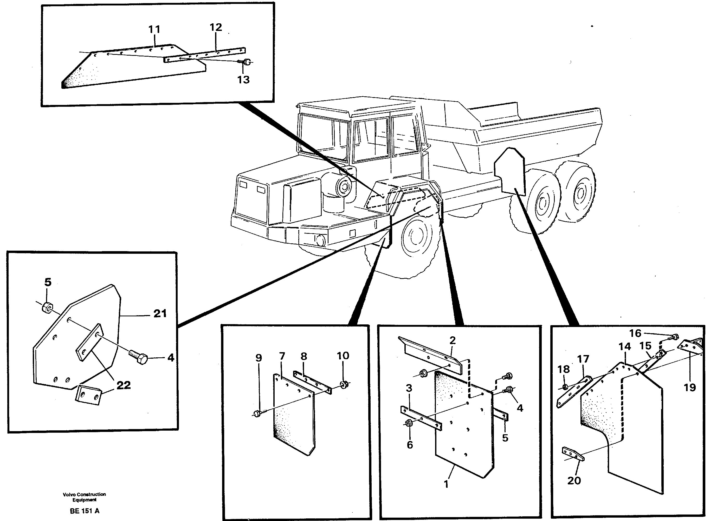 Mudflap — volvo parts diagram