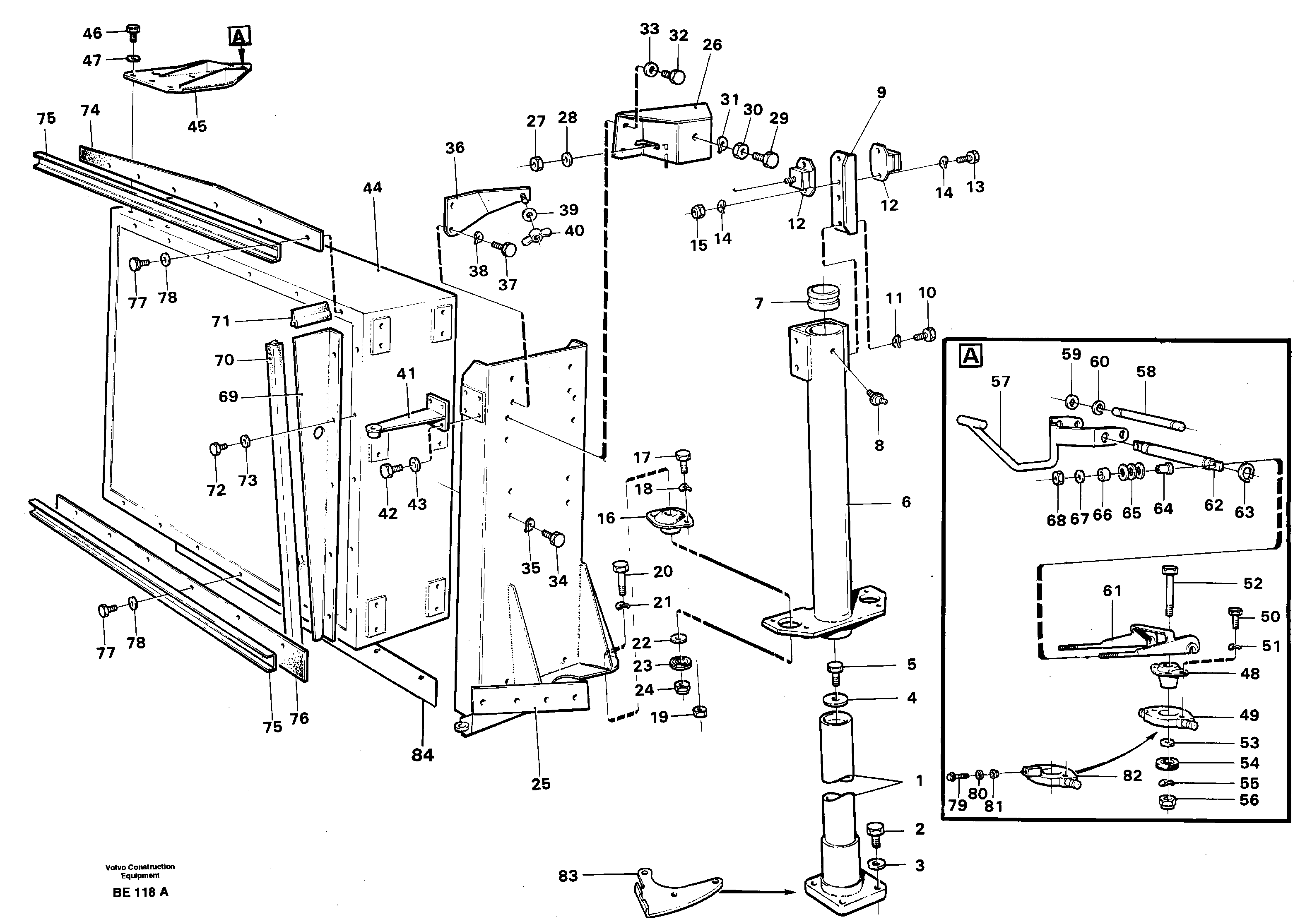 Radiator mounting — volvo parts diagram