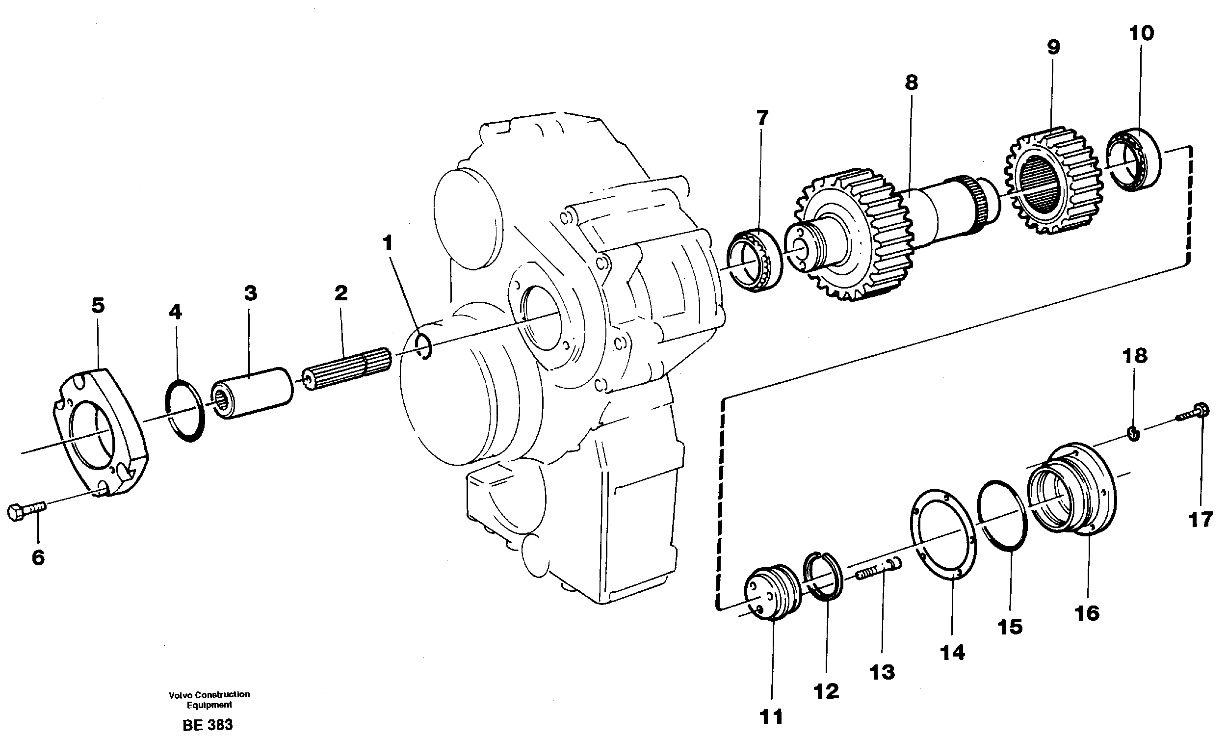 Intermediate shaft 30899 — volvo parts diagram