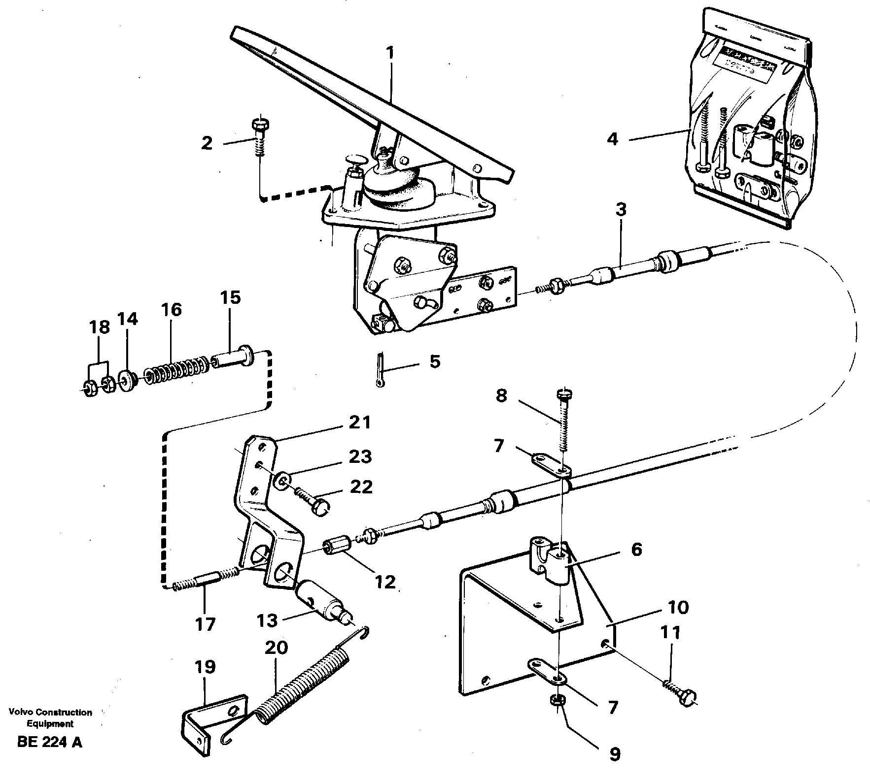 Governor controls. SER NO 1027 -, CAB 1061 - — volvo parts diagram