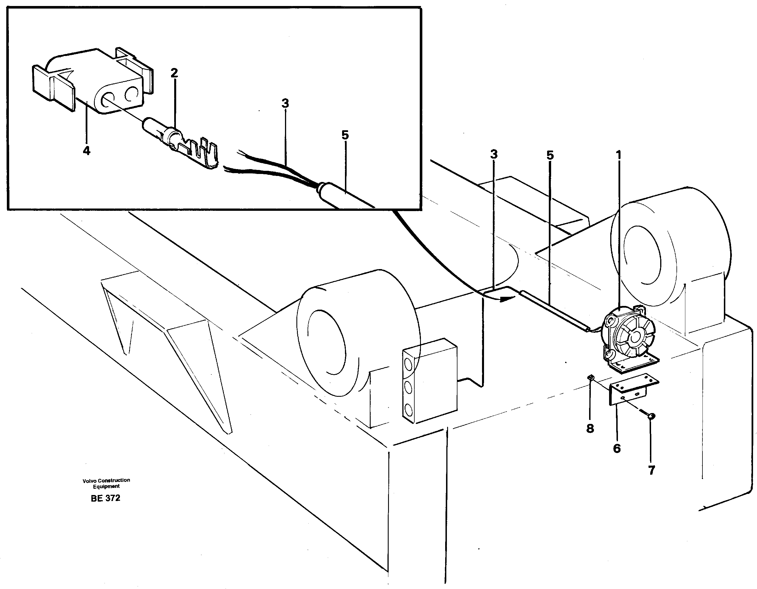Reverse warning unit Usa SER NO 2453 - — volvo parts diagram
